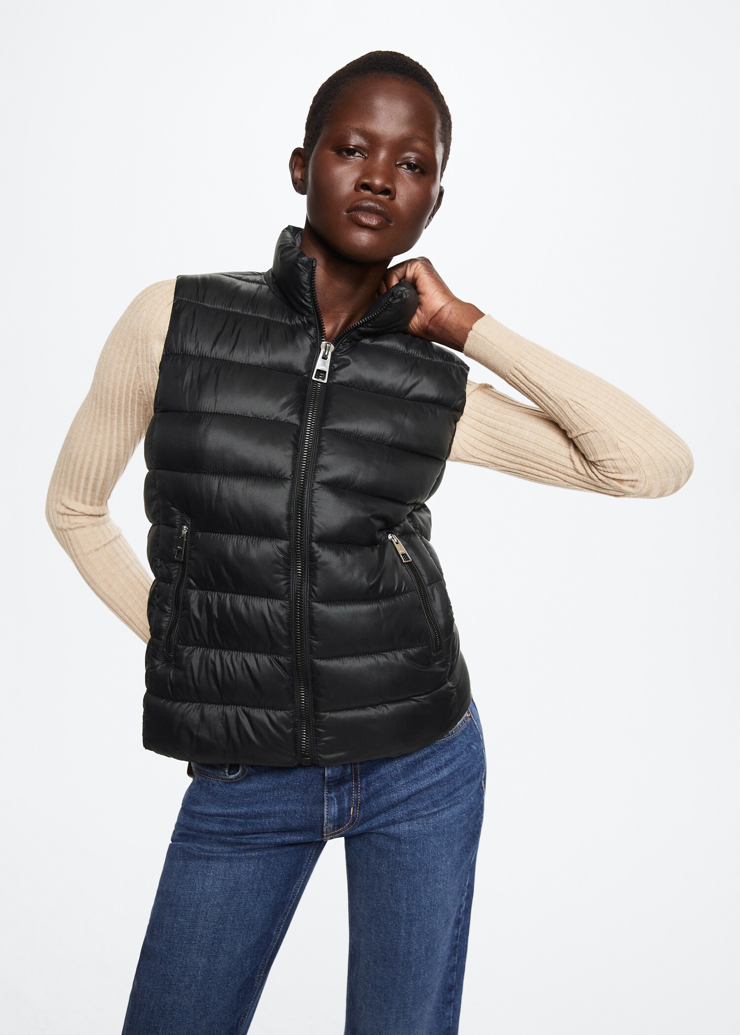 Ultra-light quilted vest - Woman | MANGO OUTLET USA