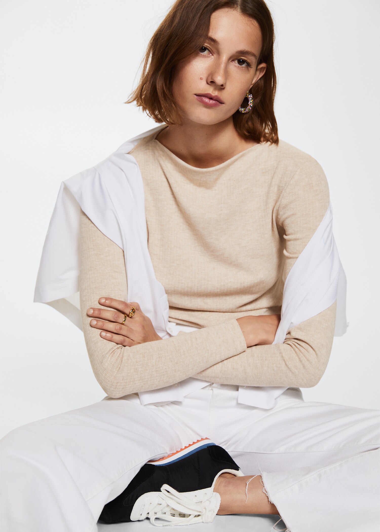 T-Shirt mit Bateau-Ausschnitt - Detail des Artikels 2
