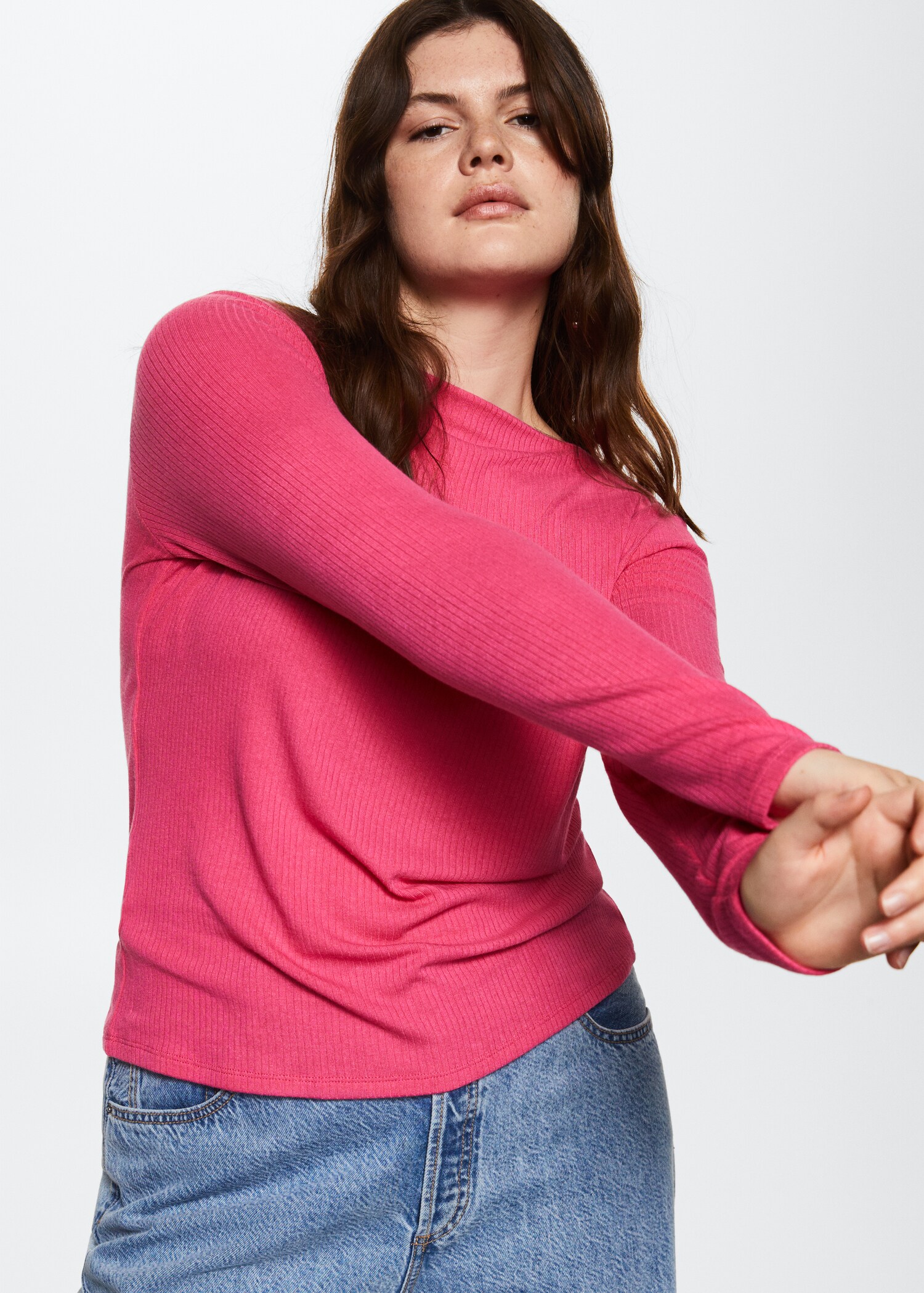 T-Shirt mit Bateau-Ausschnitt - Detail des Artikels 5