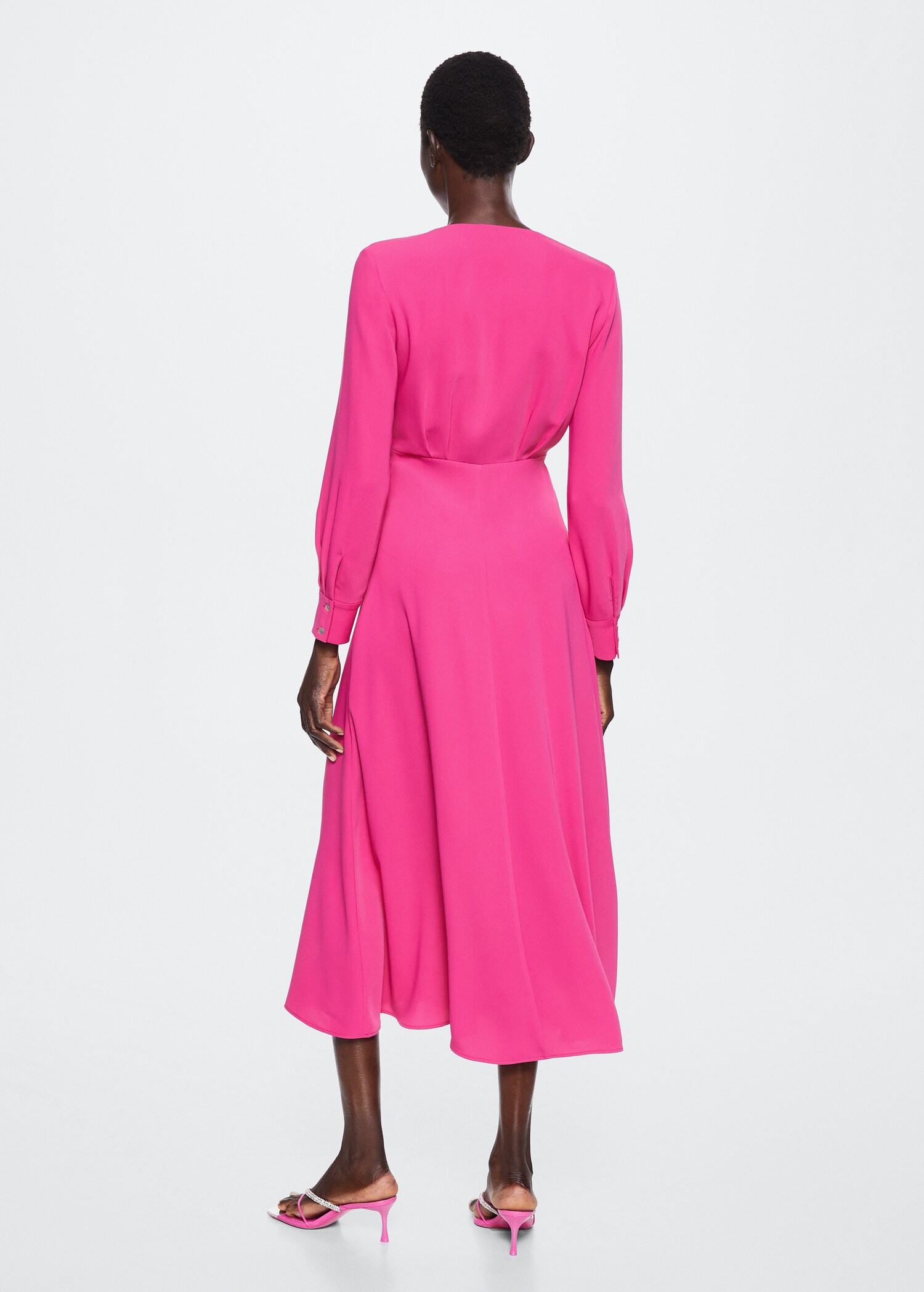 Midi-Kleid mit Schleife - Rückseite des Artikels