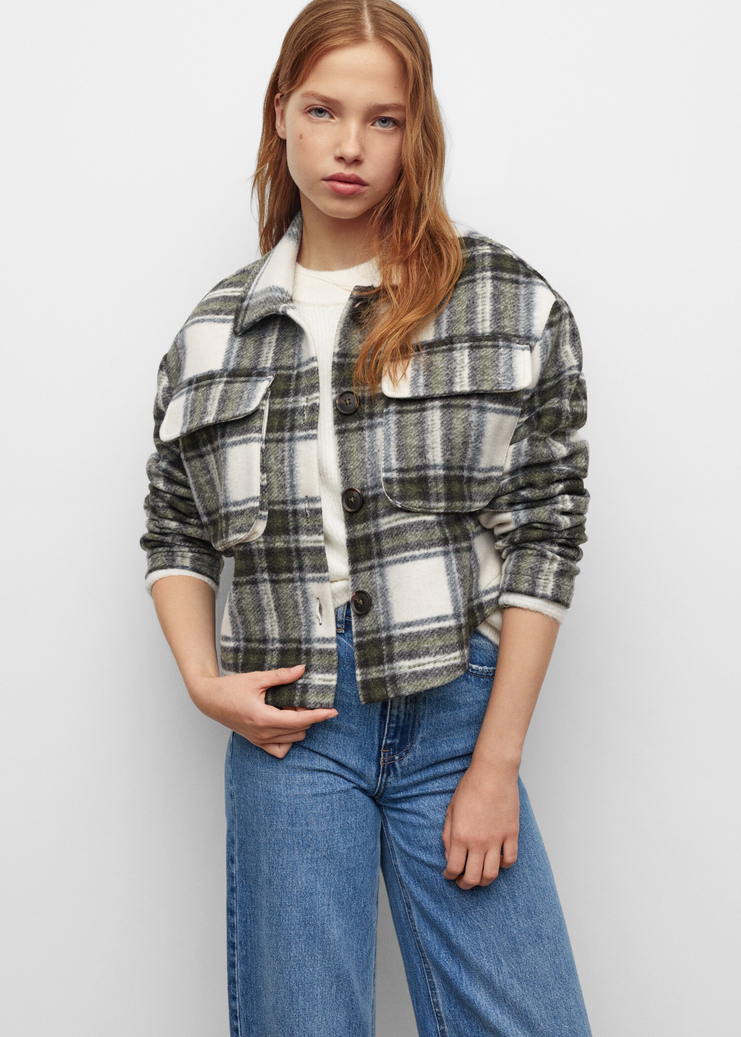 Checked overshirt - Medium plane
