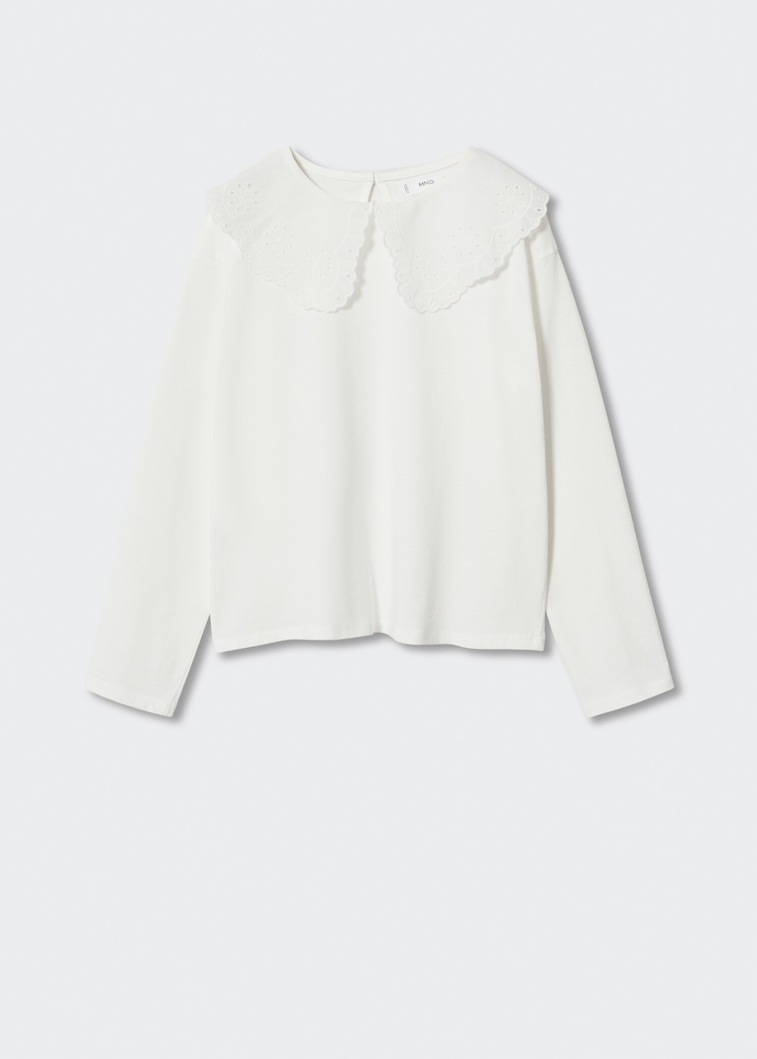 Babydoll collar cotton T-shirt - Article without model
