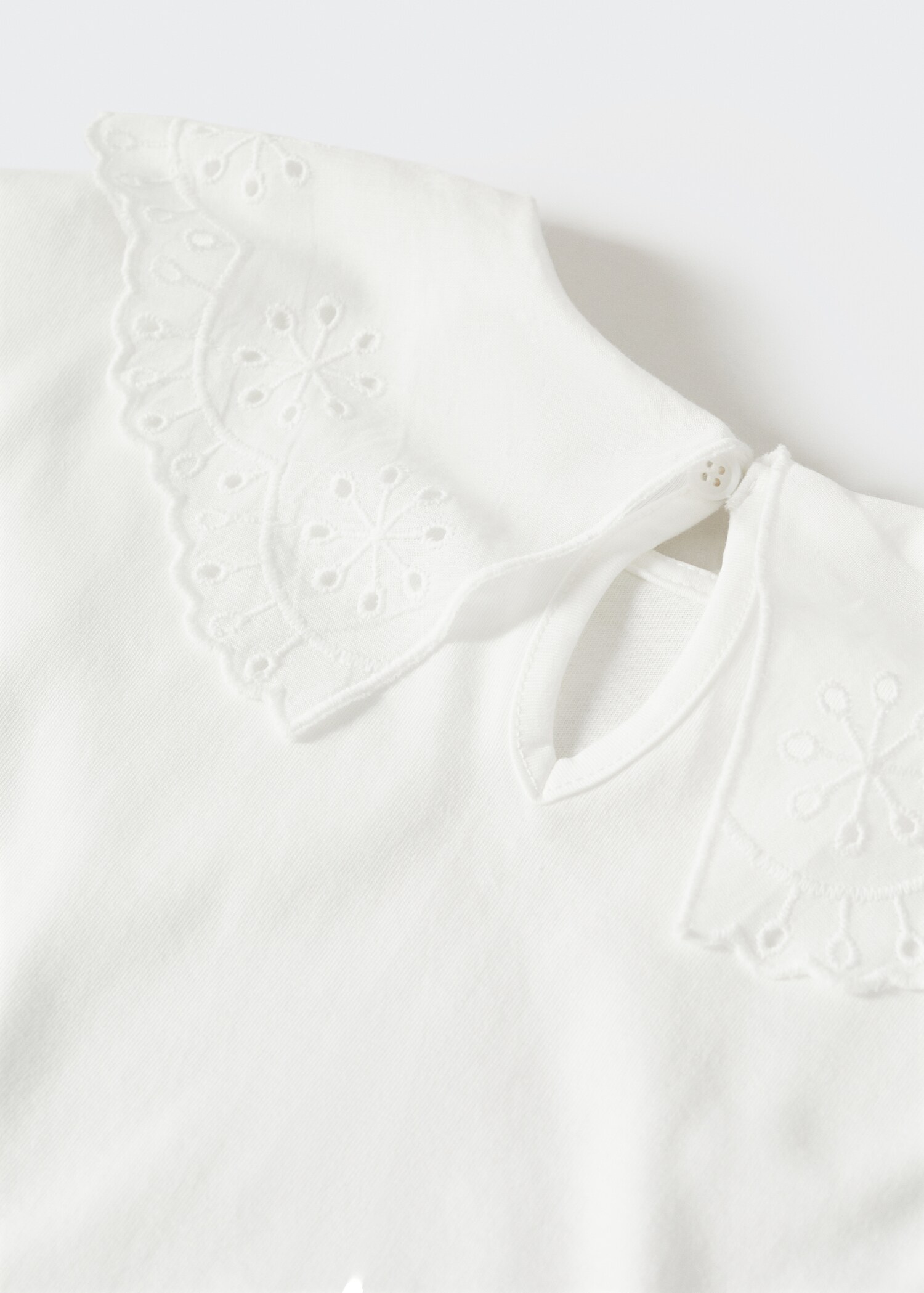 Babydoll collar cotton T-shirt - Details of the article 8
