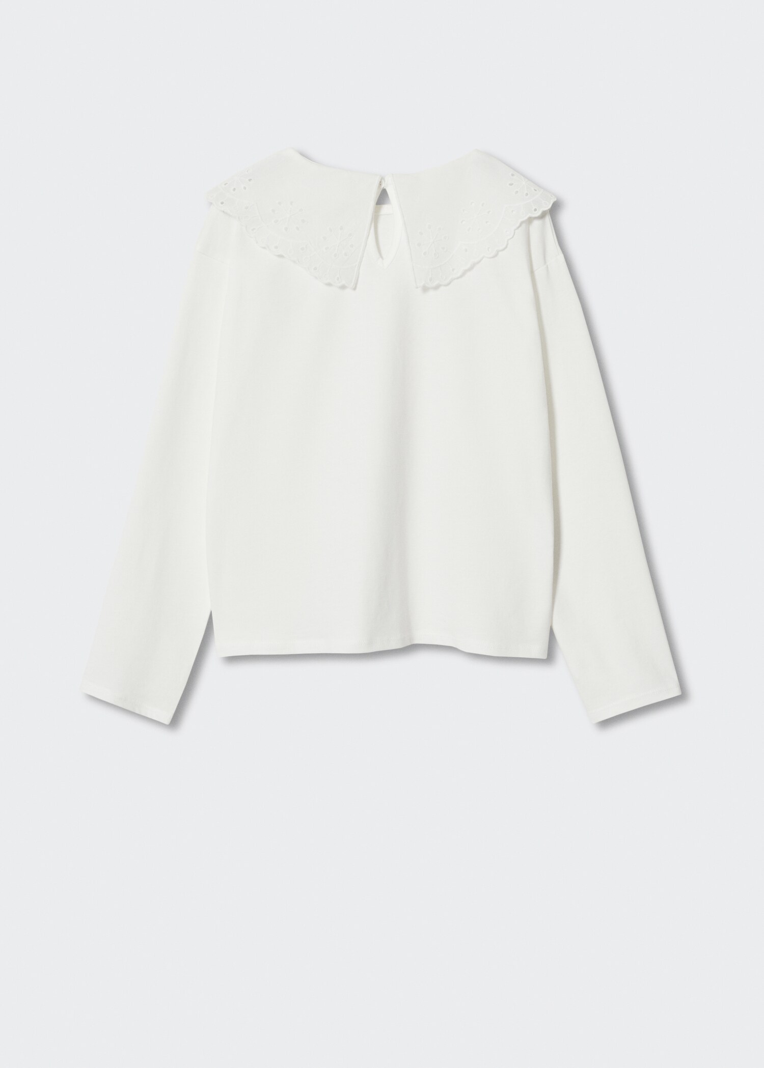 Babydoll collar cotton T-shirt - Reverse of the article
