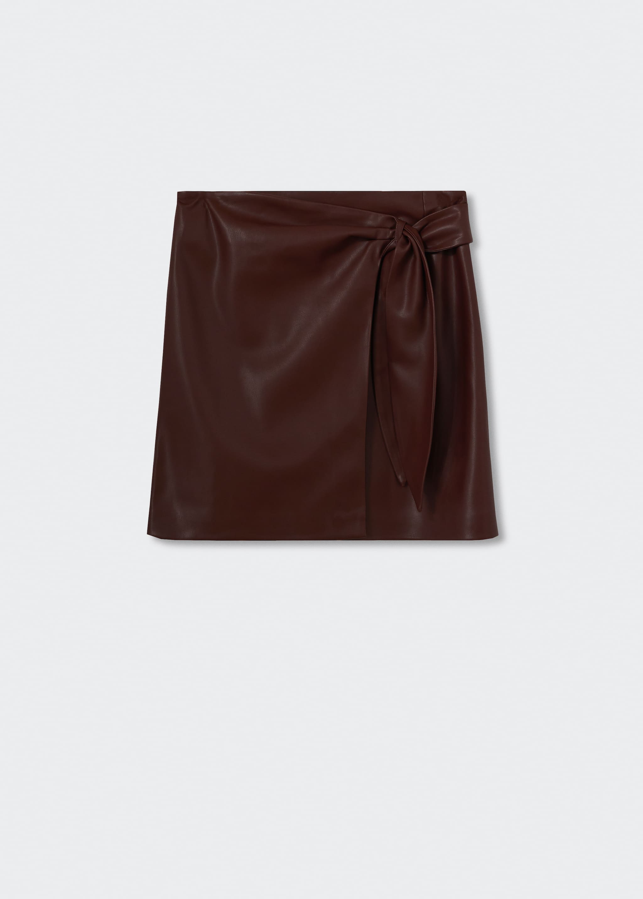 Faux-leather skirt - Article without model