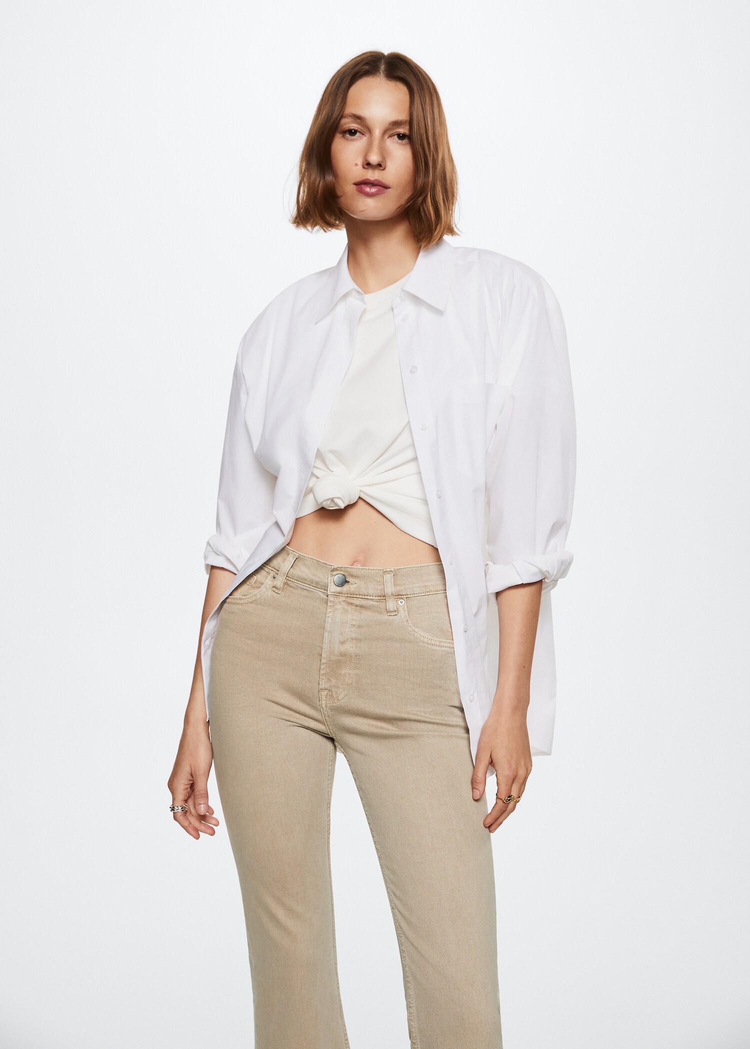 High-waist bootcut jeans - Details of the article 1