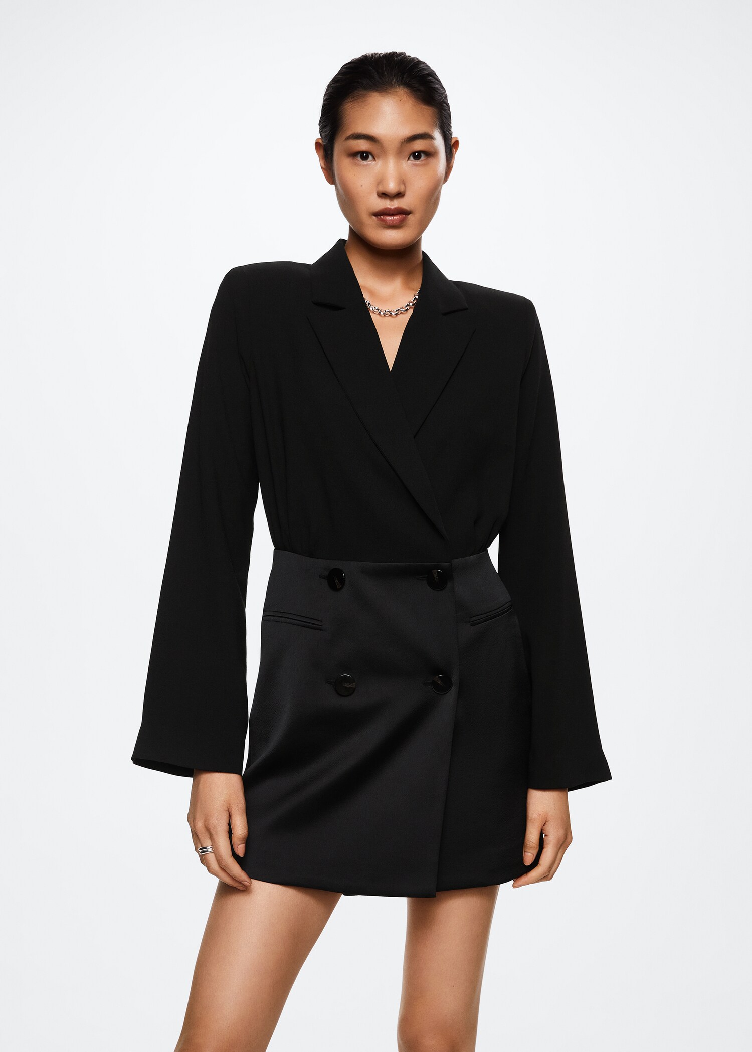 Double-breasted dress - Medium plane