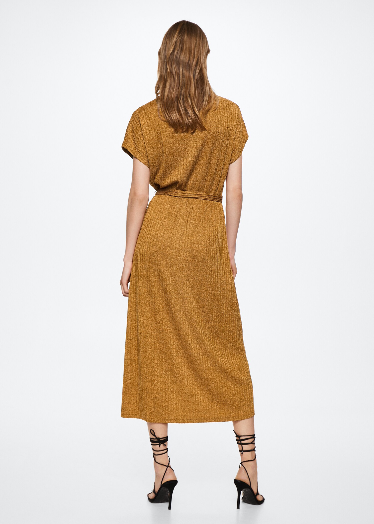 Ribbed midi dress - Reverse of the article