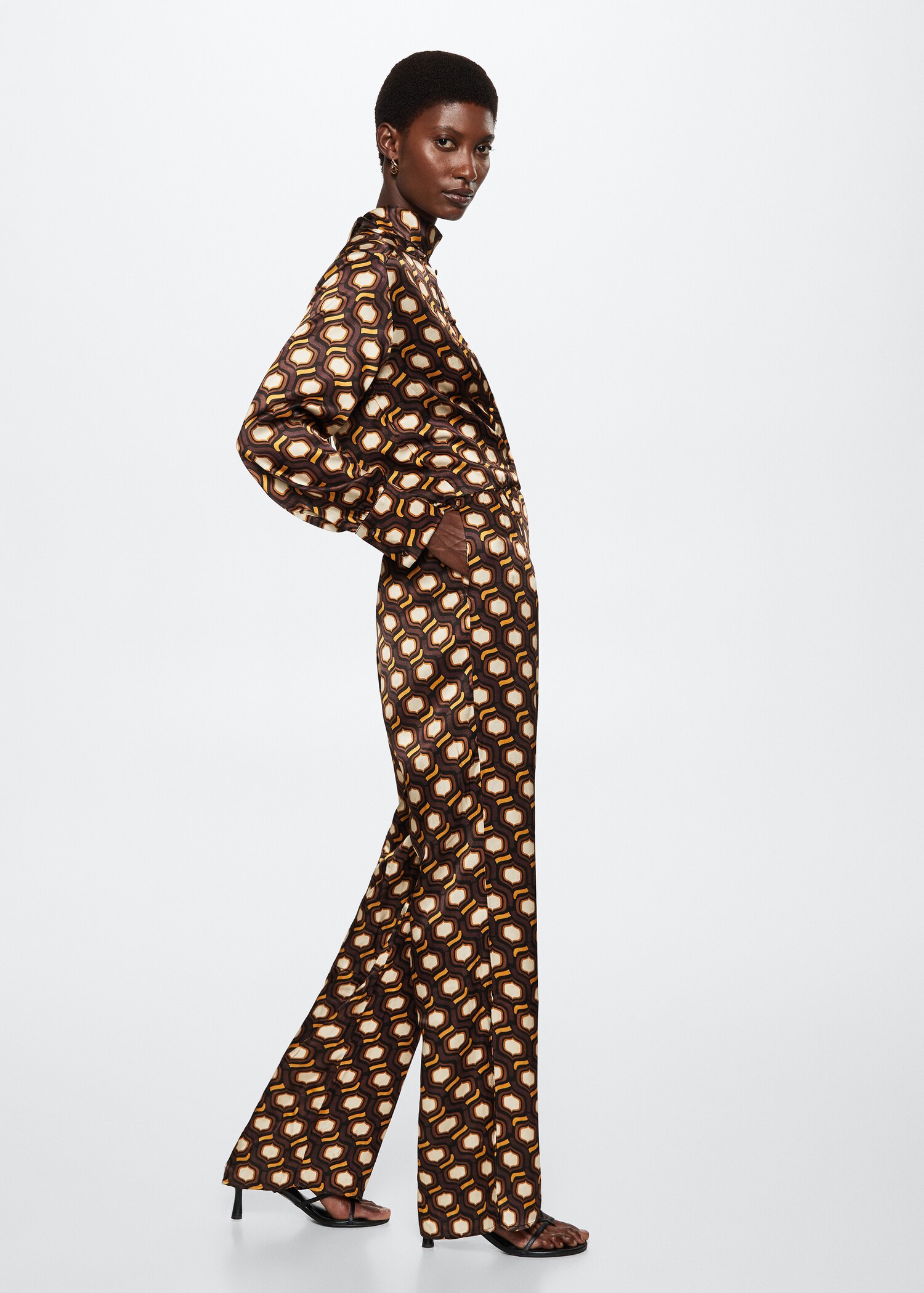 Fluid printed jumpsuit - Details of the article 2