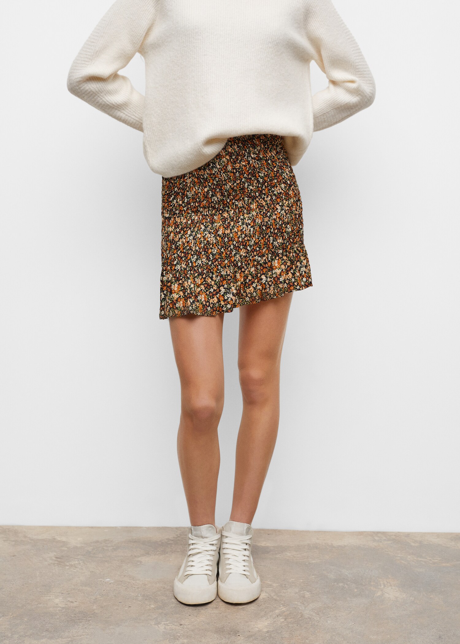 Printed pleated skirt - Details of the article 4