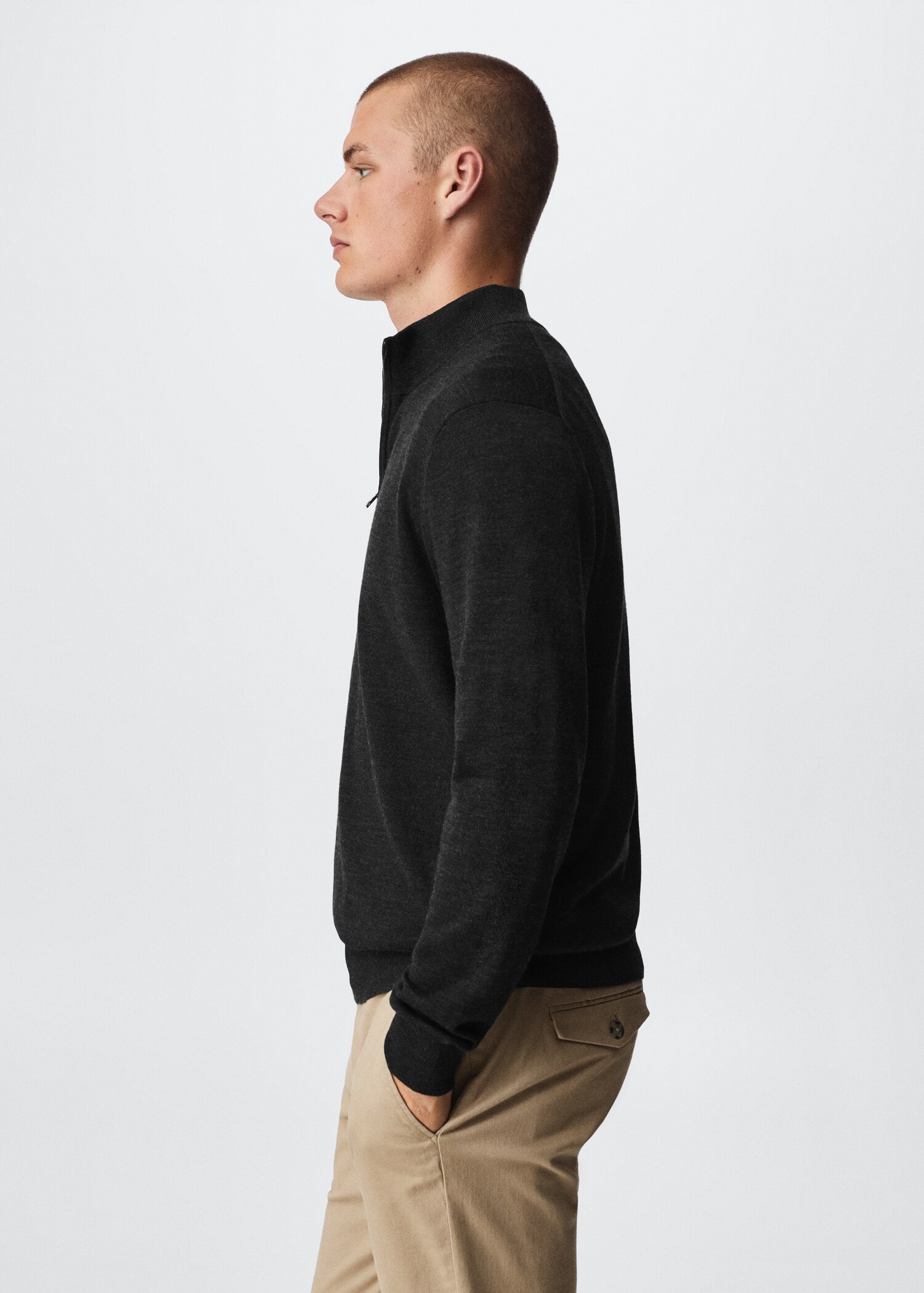 Pull-over laine col à tirette - Détail de l'article 2
