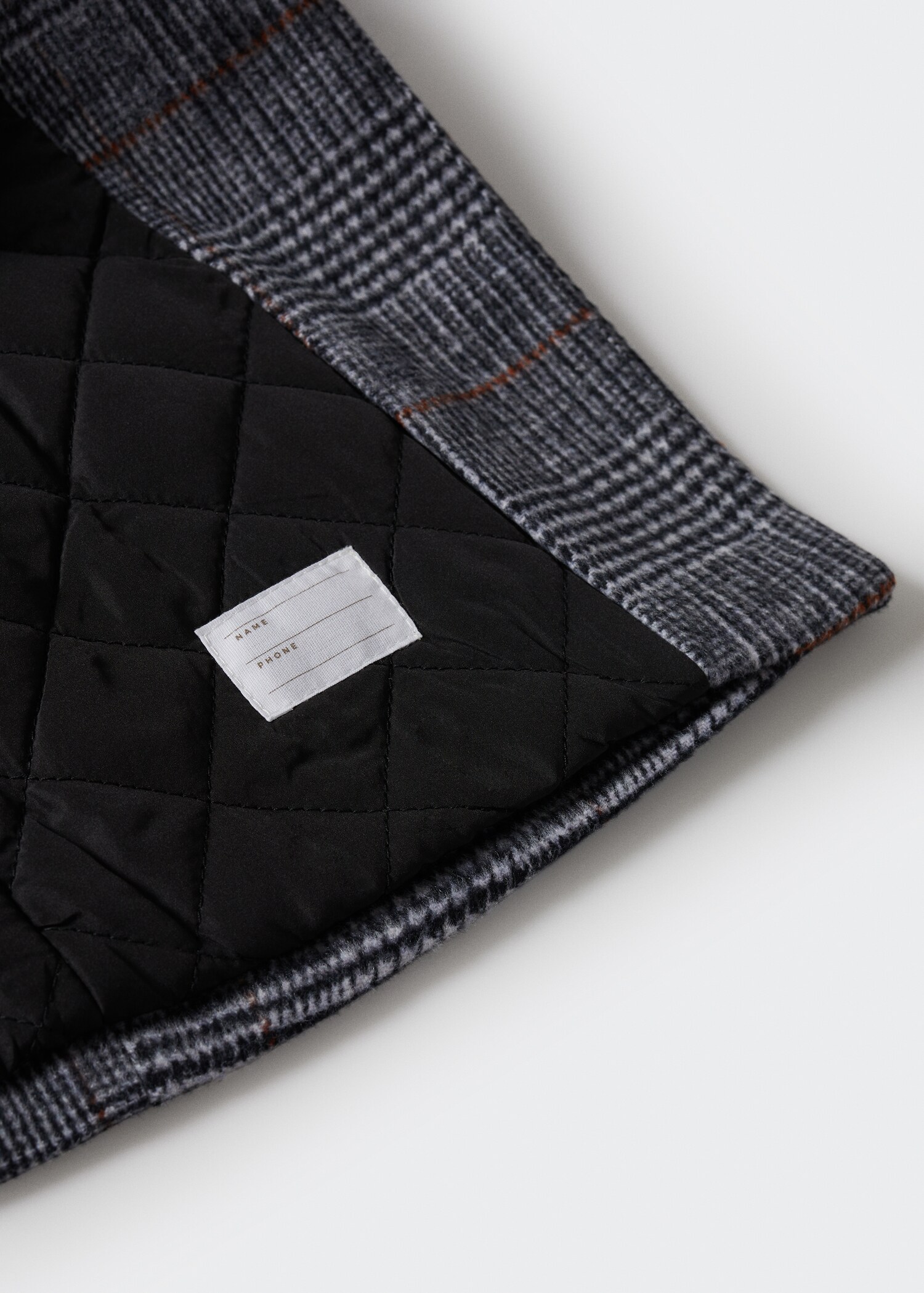 Checked lapels coat - Details of the article 8