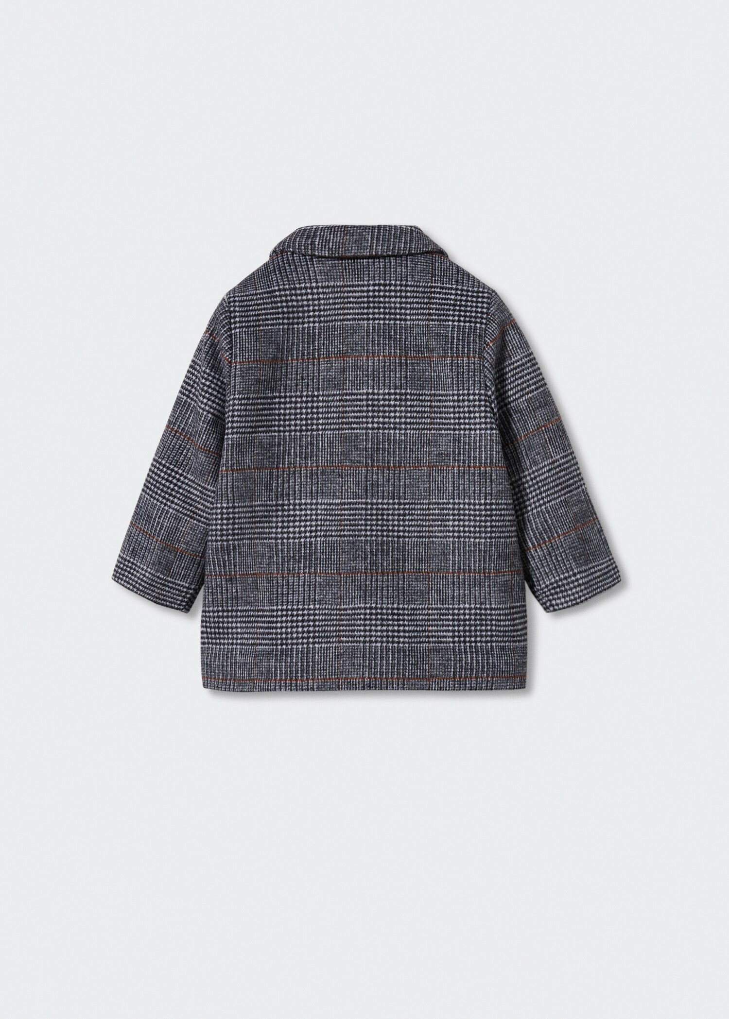 Checked lapels coat - Reverse of the article