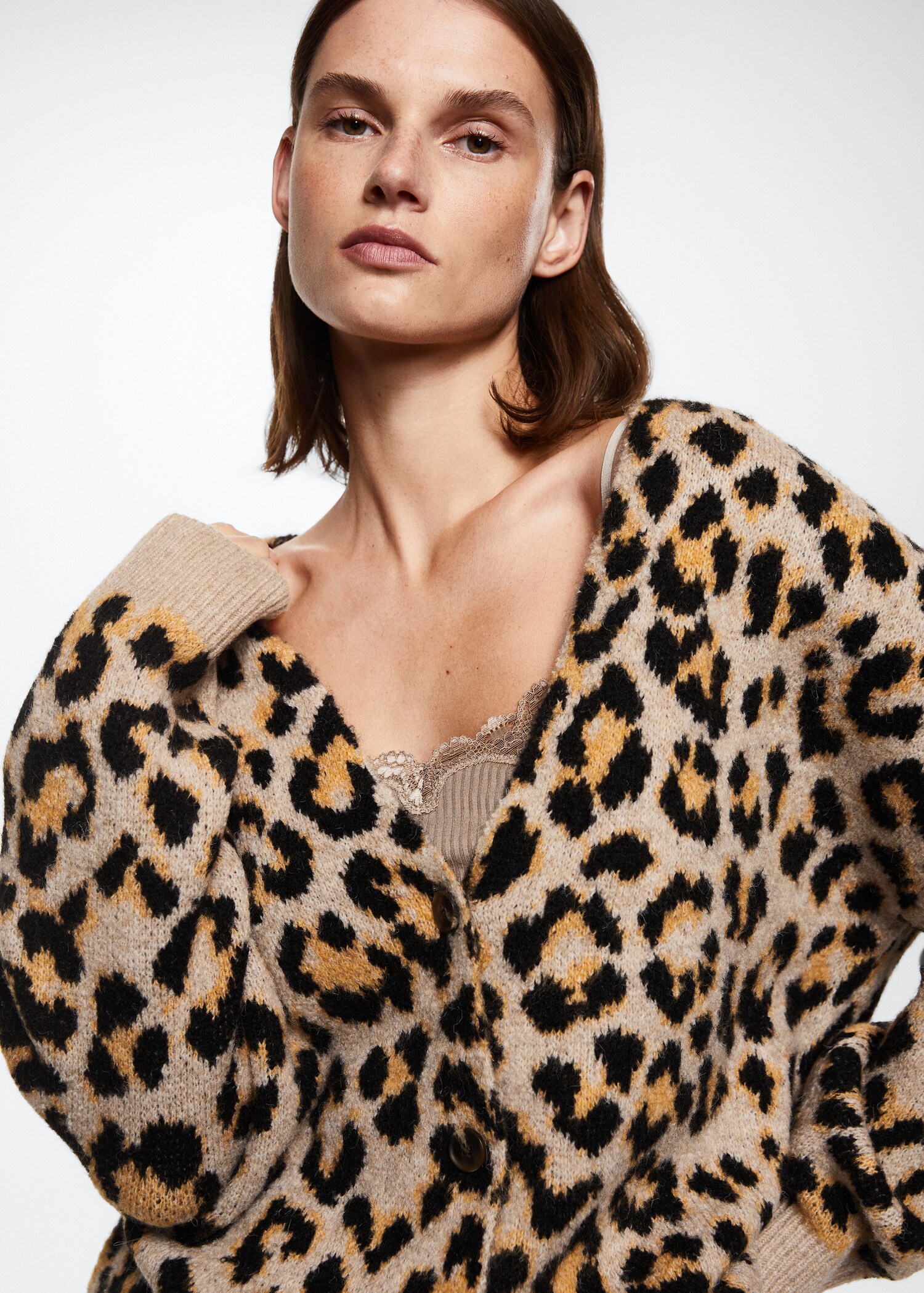Animal print cardigan - Details of the article 1