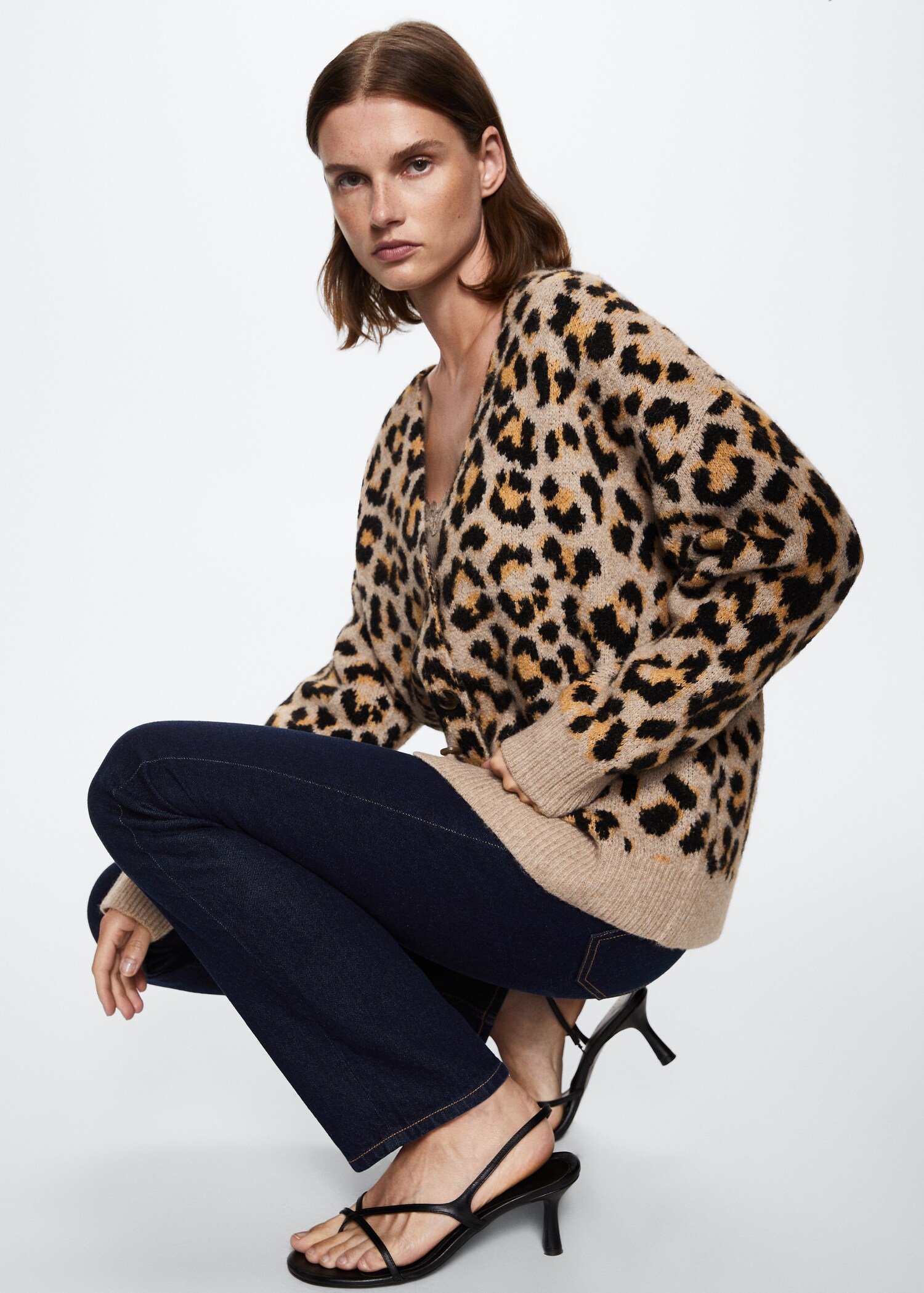 Animal print cardigan - Details of the article 2