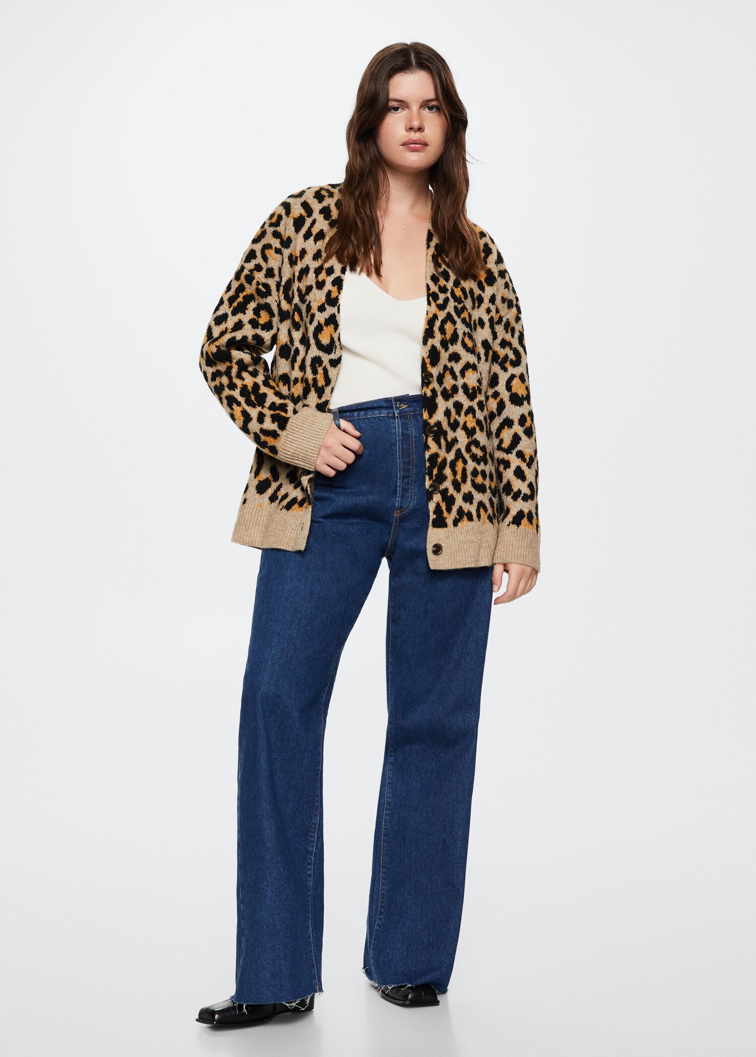 Animal print cardigan - Details of the article 3