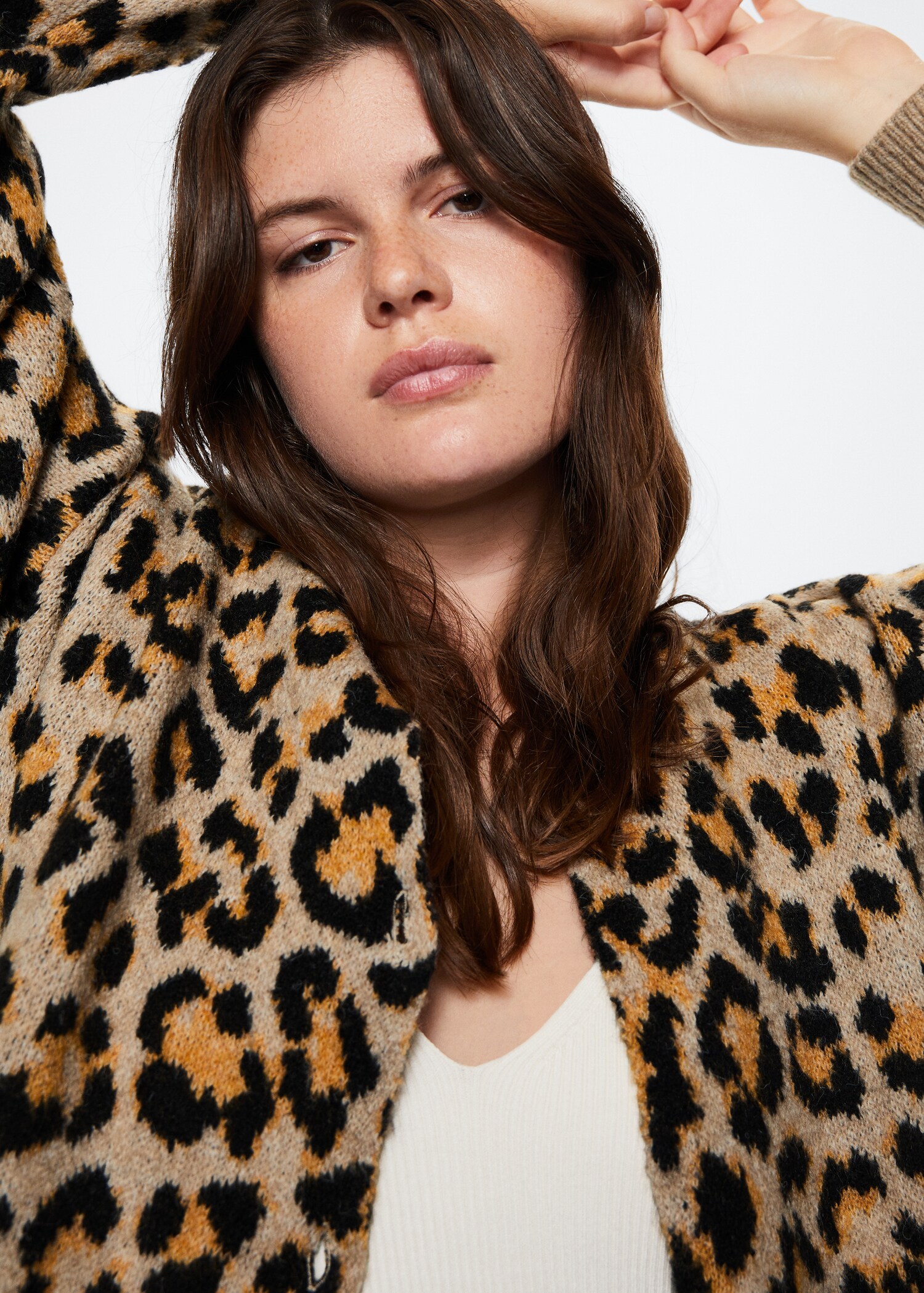 Animal print cardigan - Details of the article 5