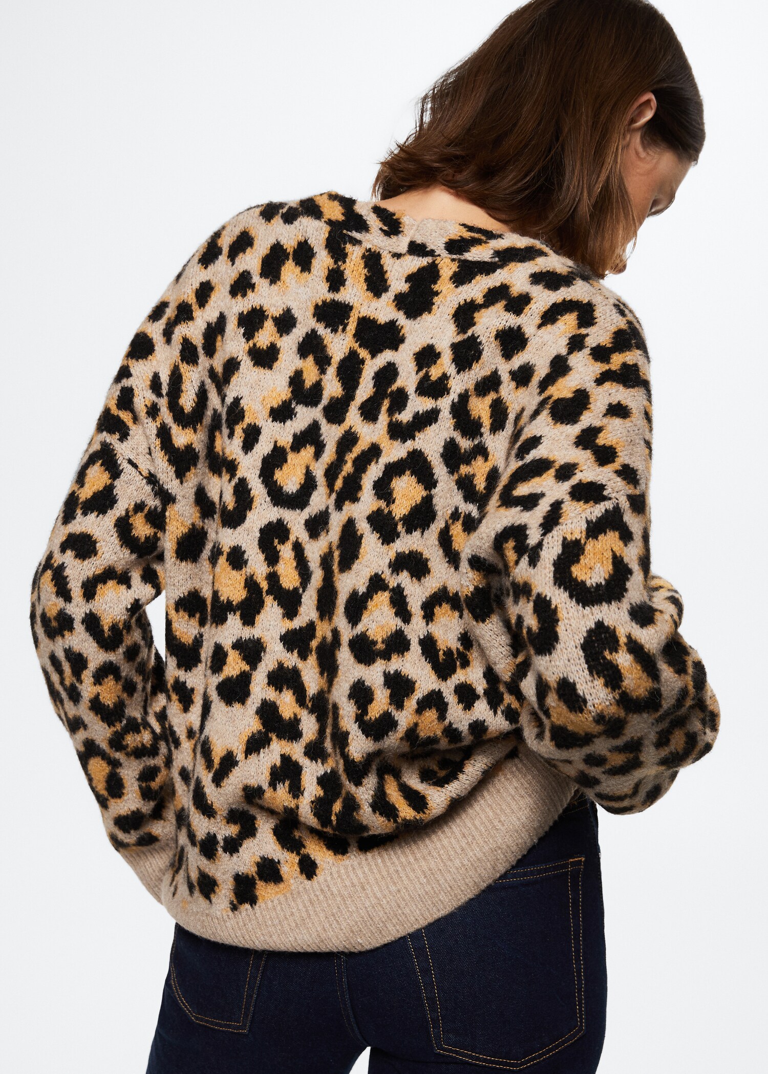 Animal print cardigan - Reverse of the article