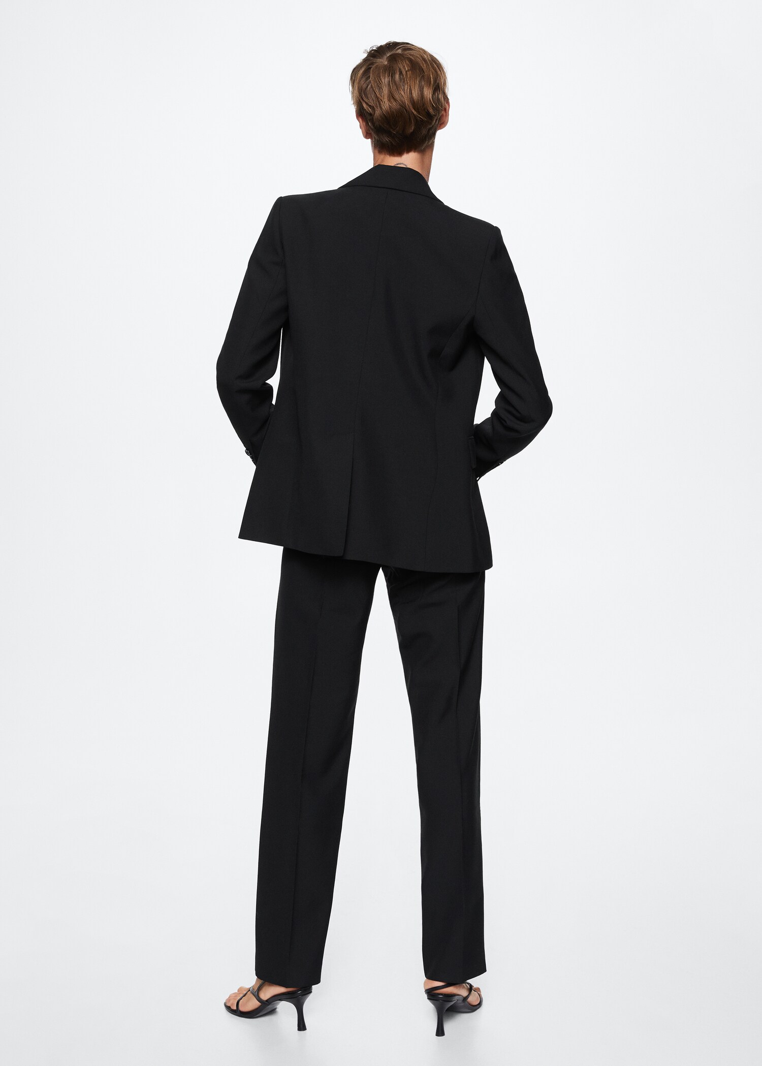 Kostym ylle-blandad kostym blazer - Artikelns baksida