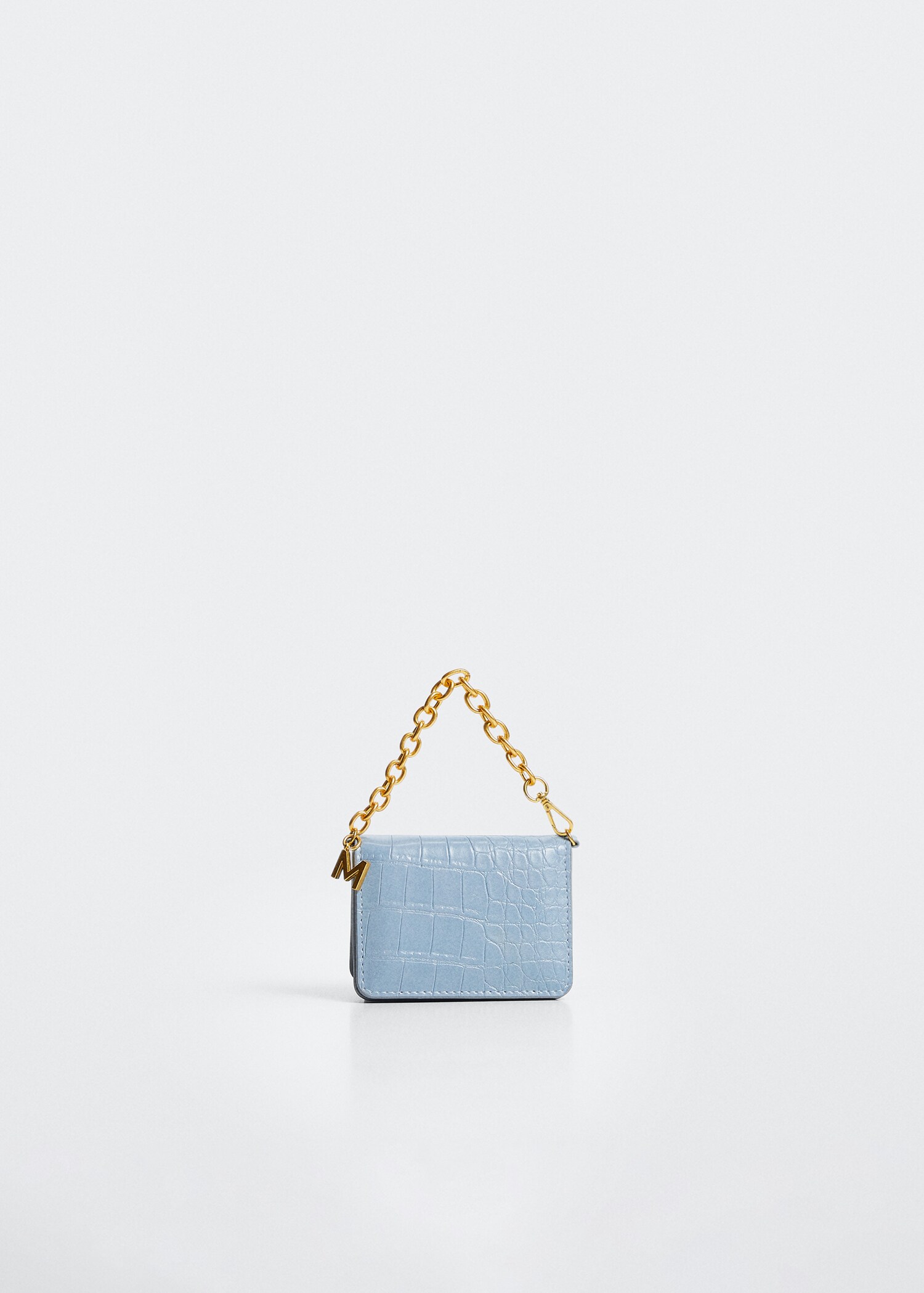 Crocodile-effect chain purse - Article without model