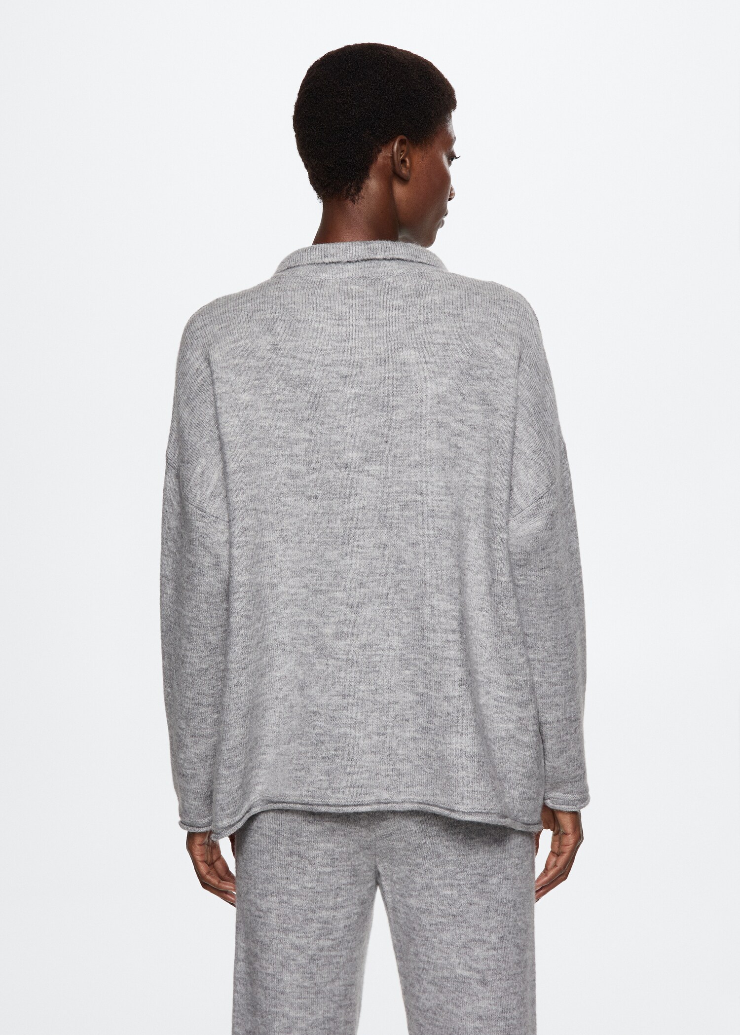 Pullover mit Polo-Kragen