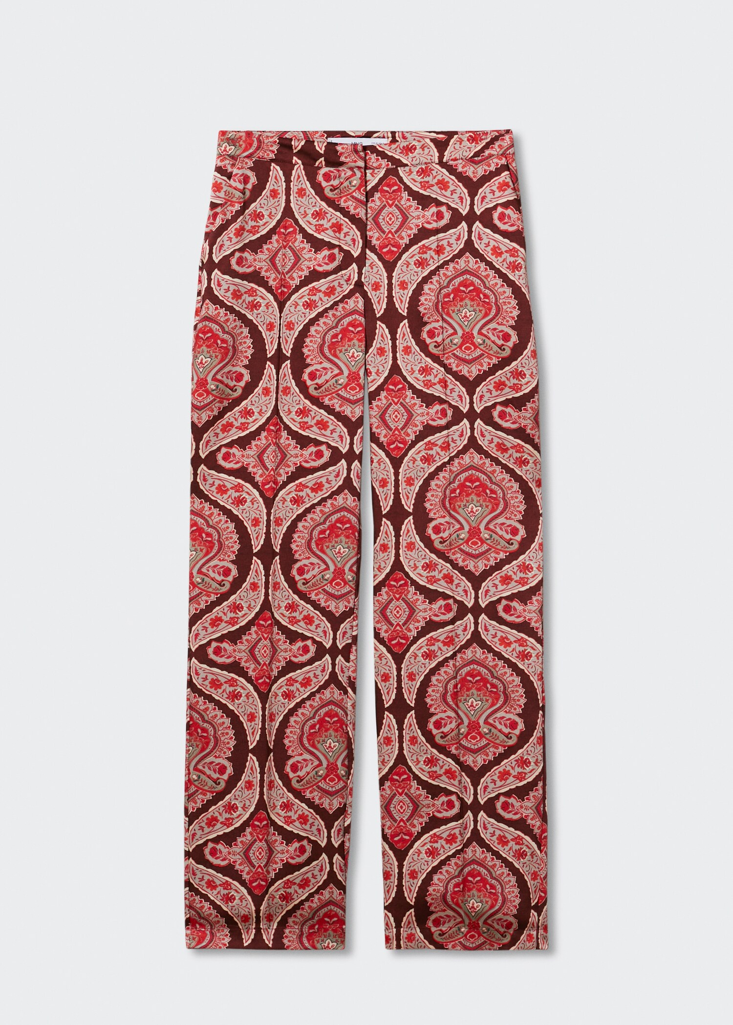 Pantaloni satinati stampa - Articolo senza modello