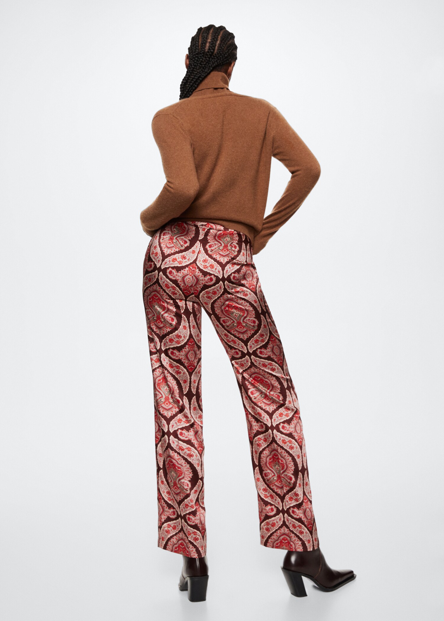 Pantaloni satinati stampa - Retro dell'articolo