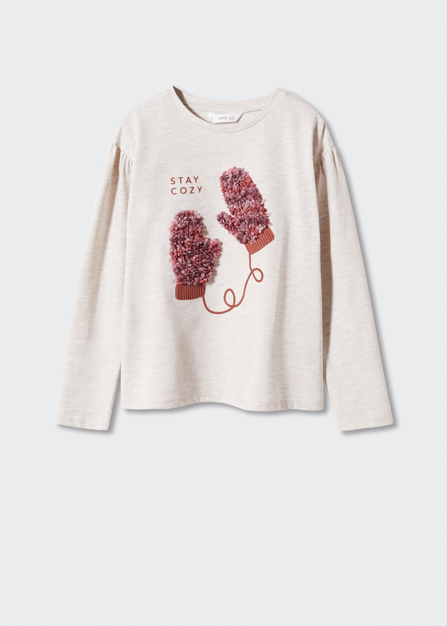 Long-sleeve textured t-shirt - Article without model