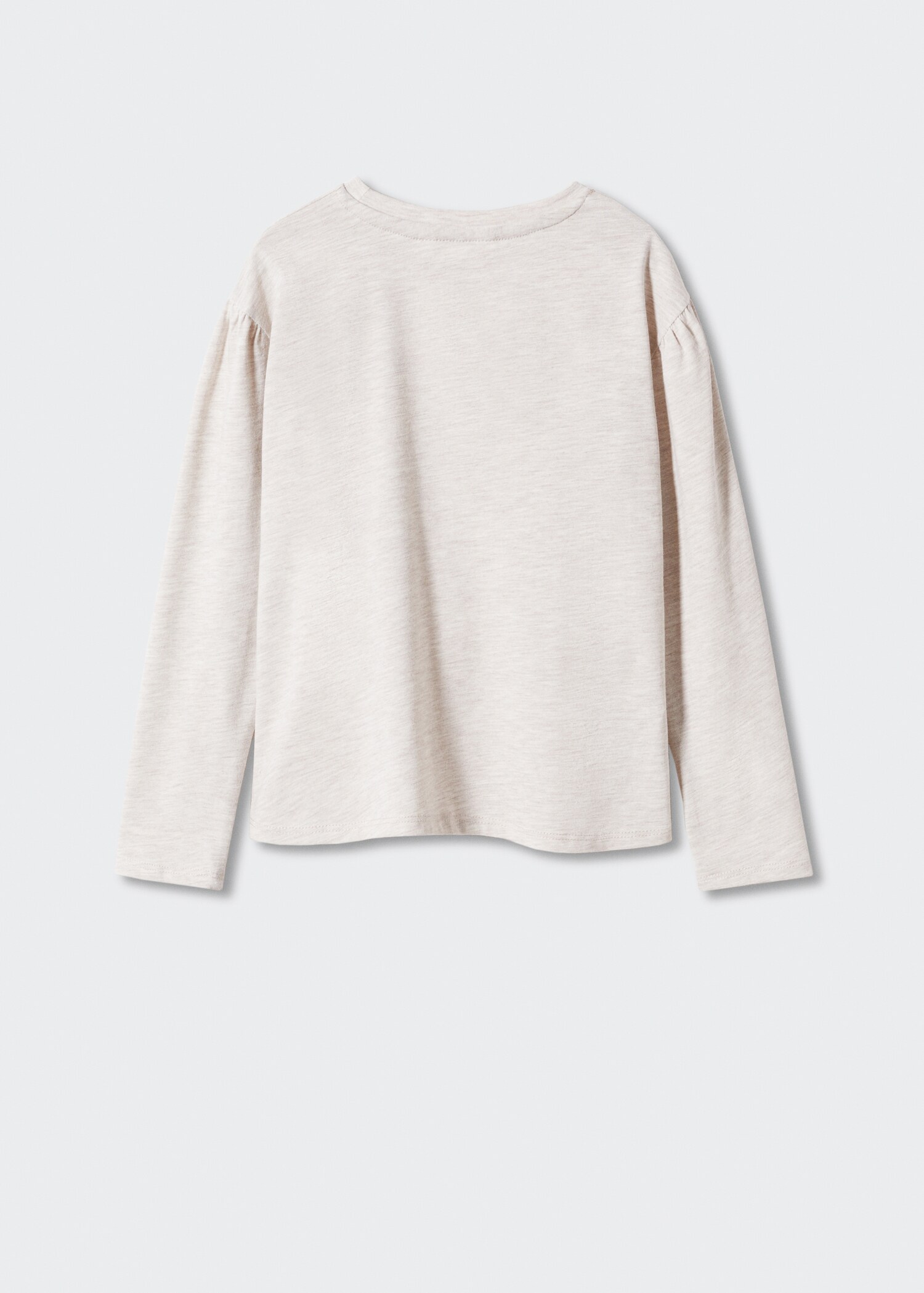 Long-sleeve textured t-shirt - Reverse of the article
