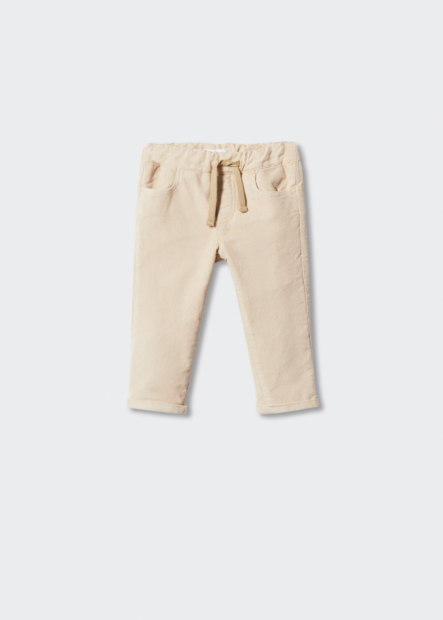Corduroy straight trousers - Article without model