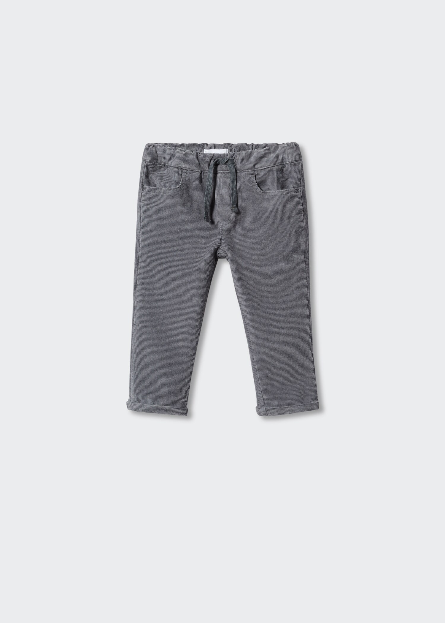 Corduroy straight trousers - Article without model