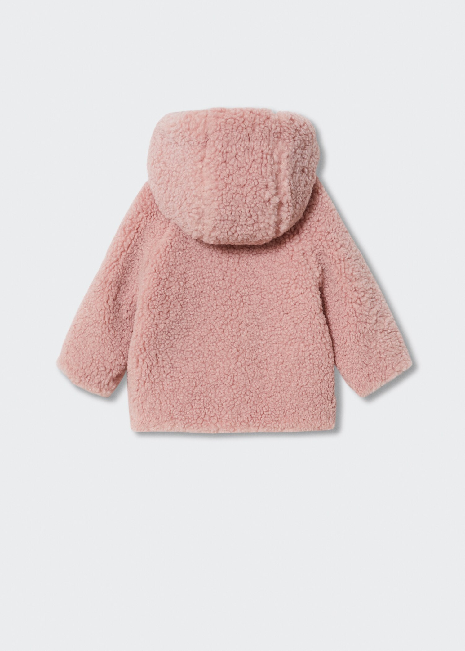 Shearling-effect hooded coat - Reverse of the article