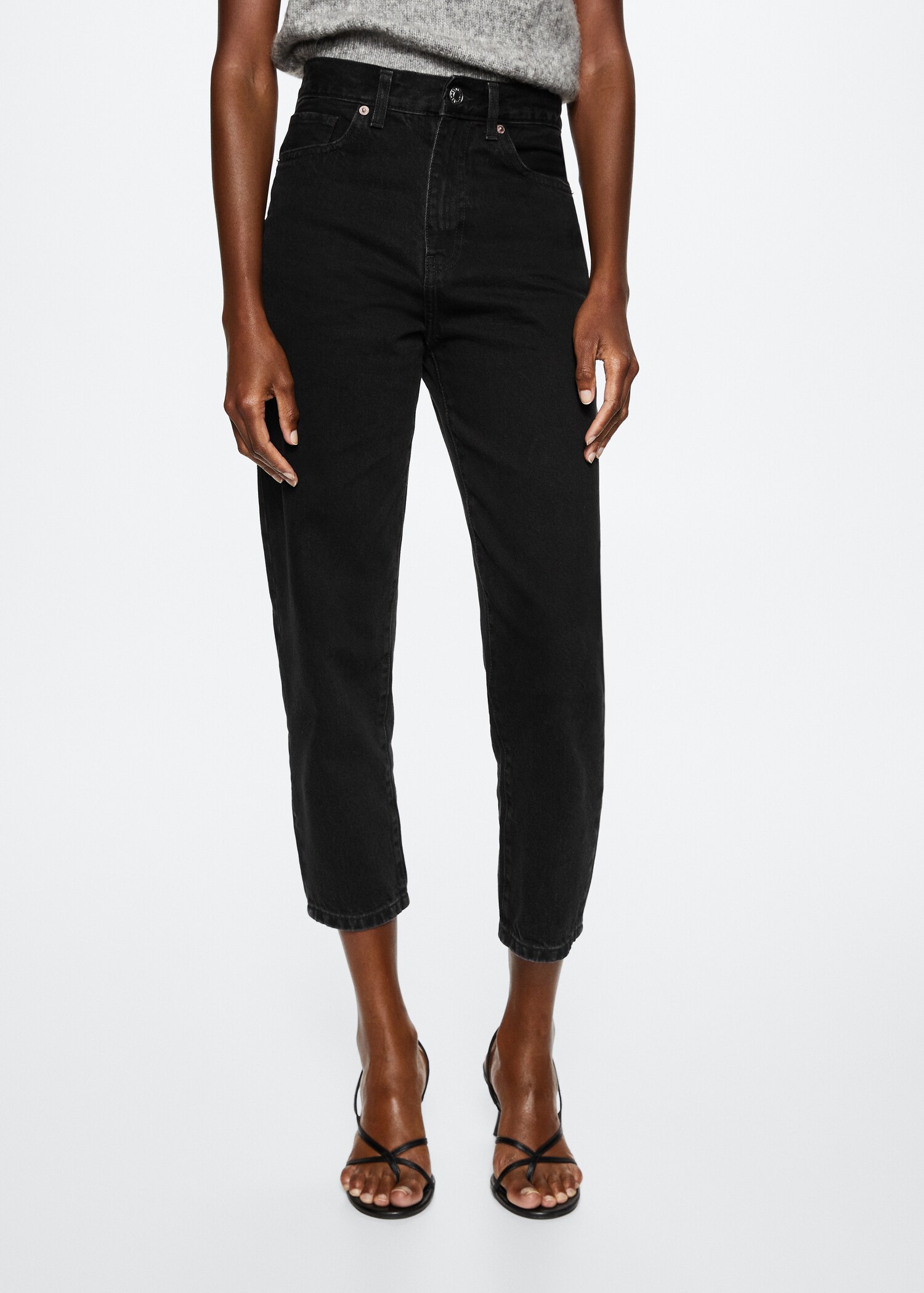 High-waist mom jeans - Middenvlak