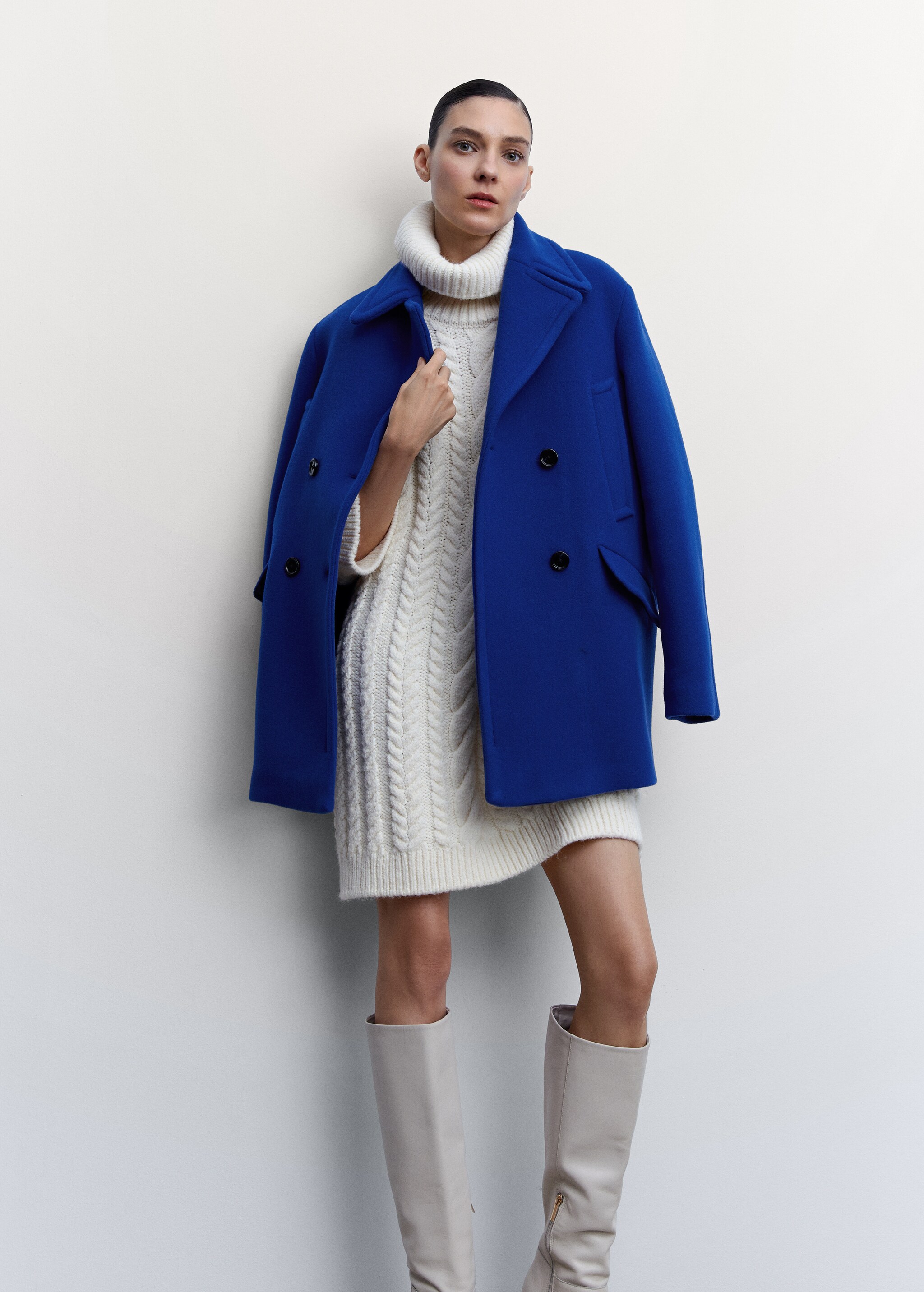 Buttoned cotton coat - Details of the article 2