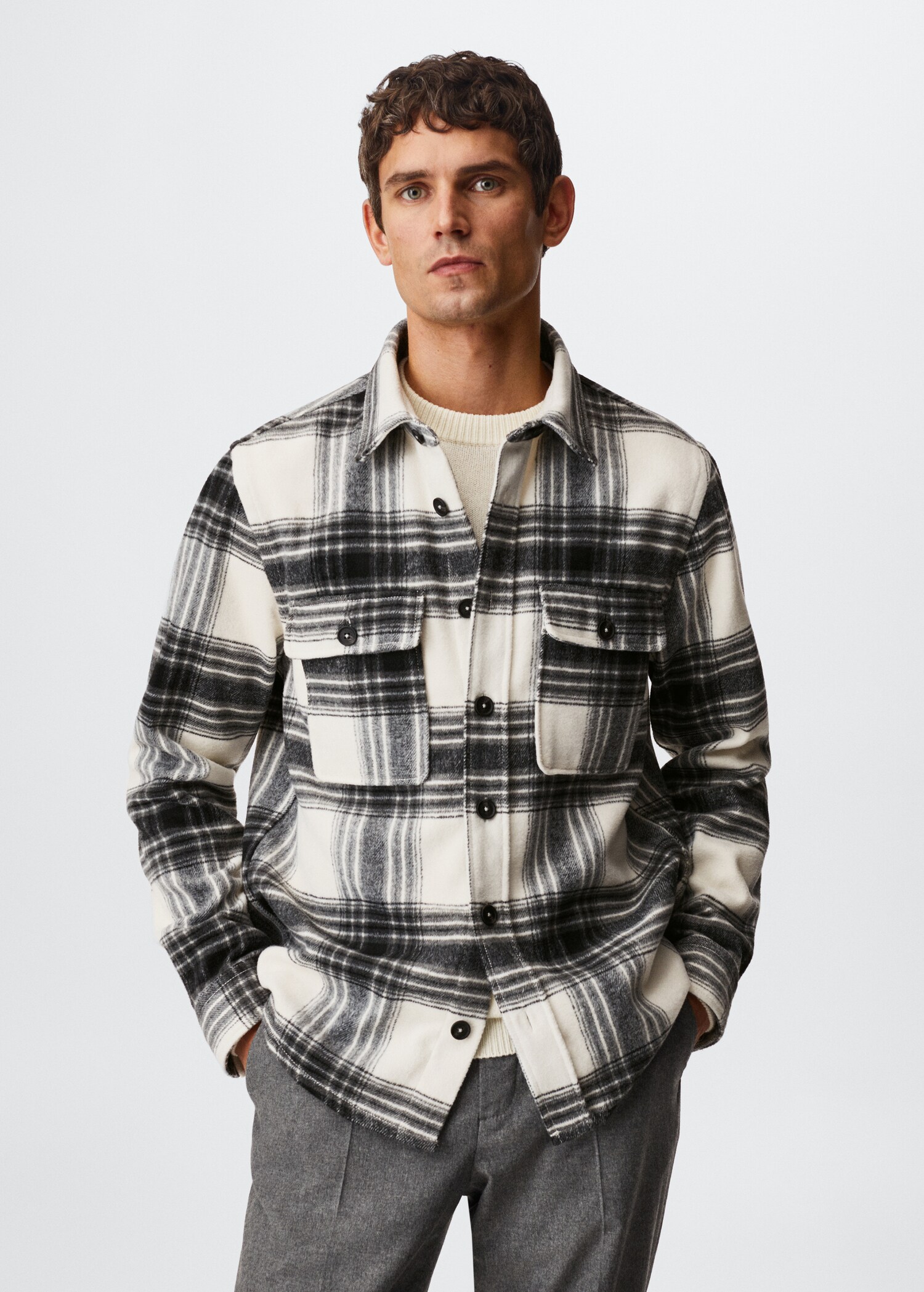 Sobrecamisa franel·la quadres - Pla mig
