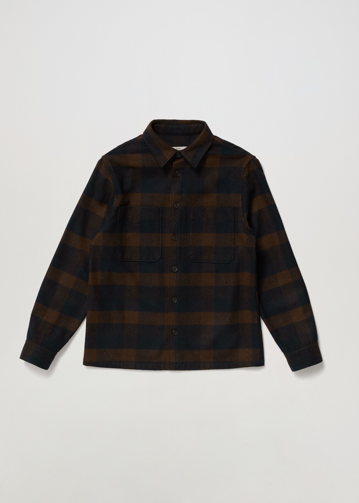 Check wool-blend overshirt - Details of the article 3