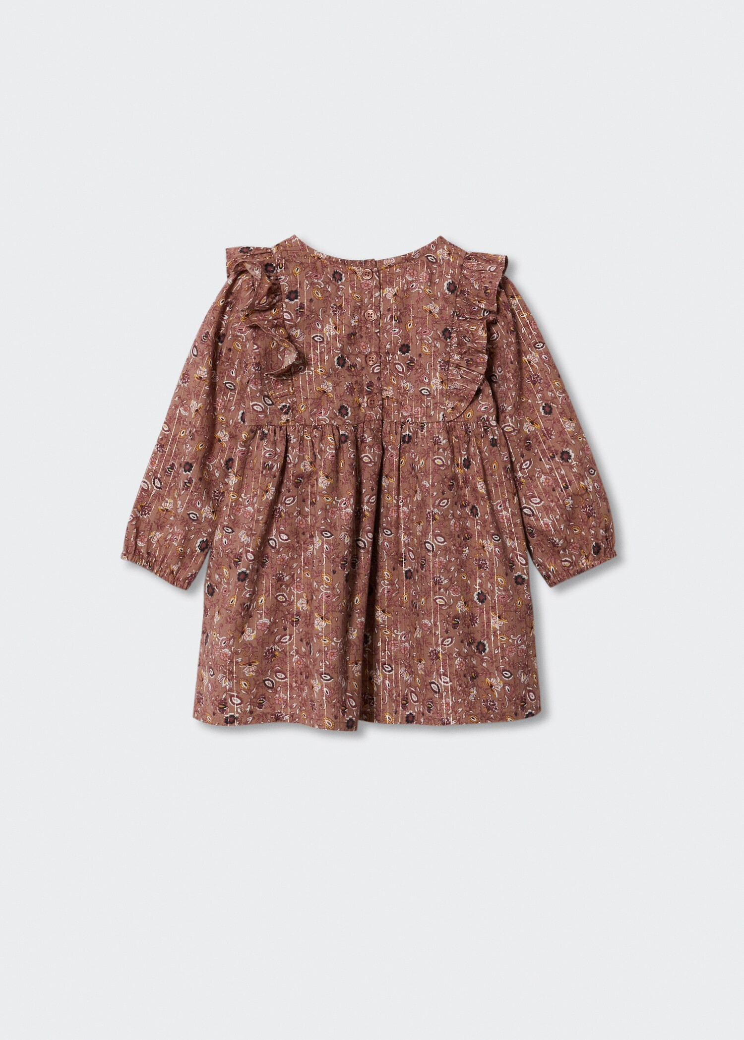 Floral ruffle dress - Reverse of the article