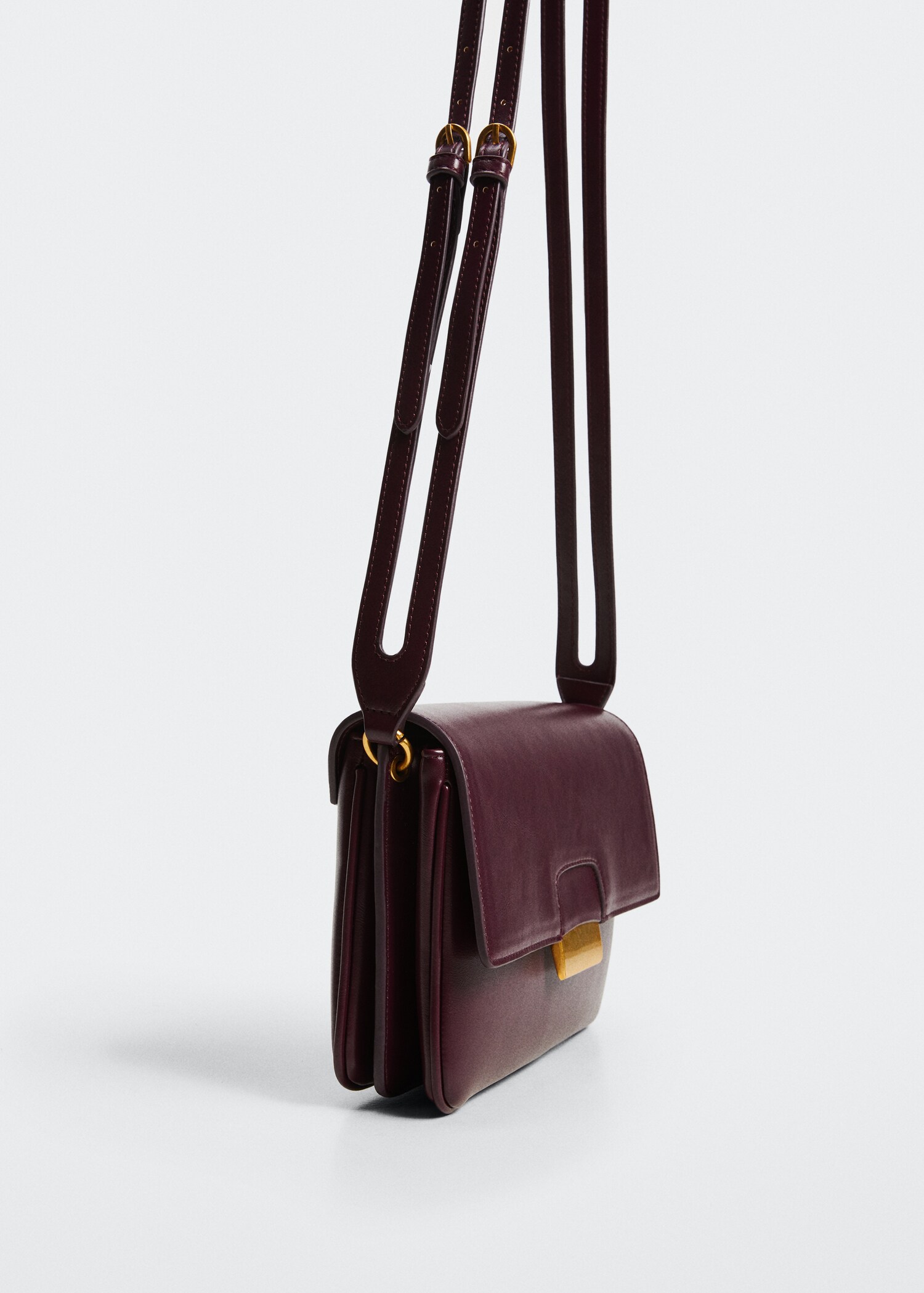 Metal detail flap bag - Medium plane