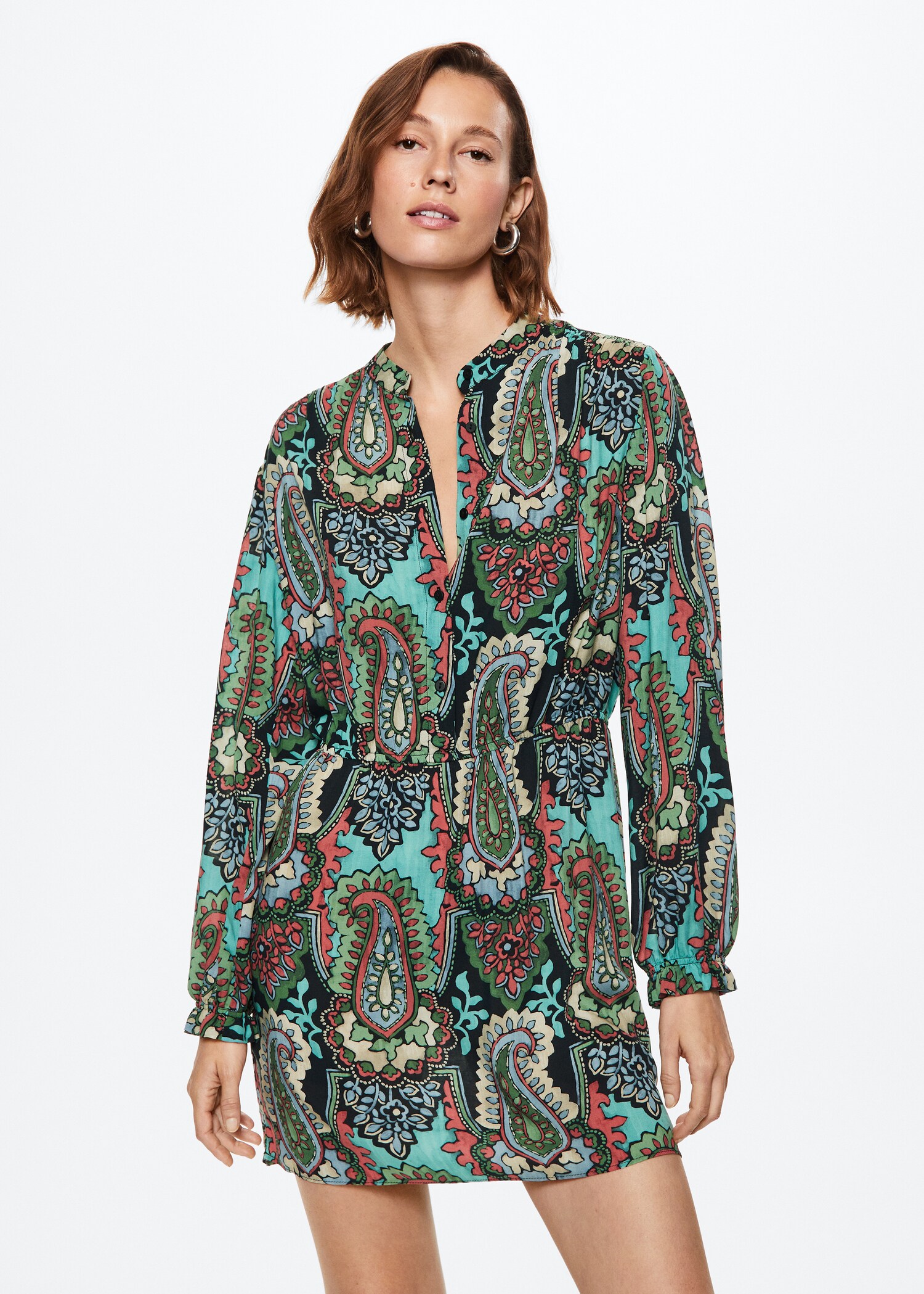 Vestit estampat caixmir - Pla mig