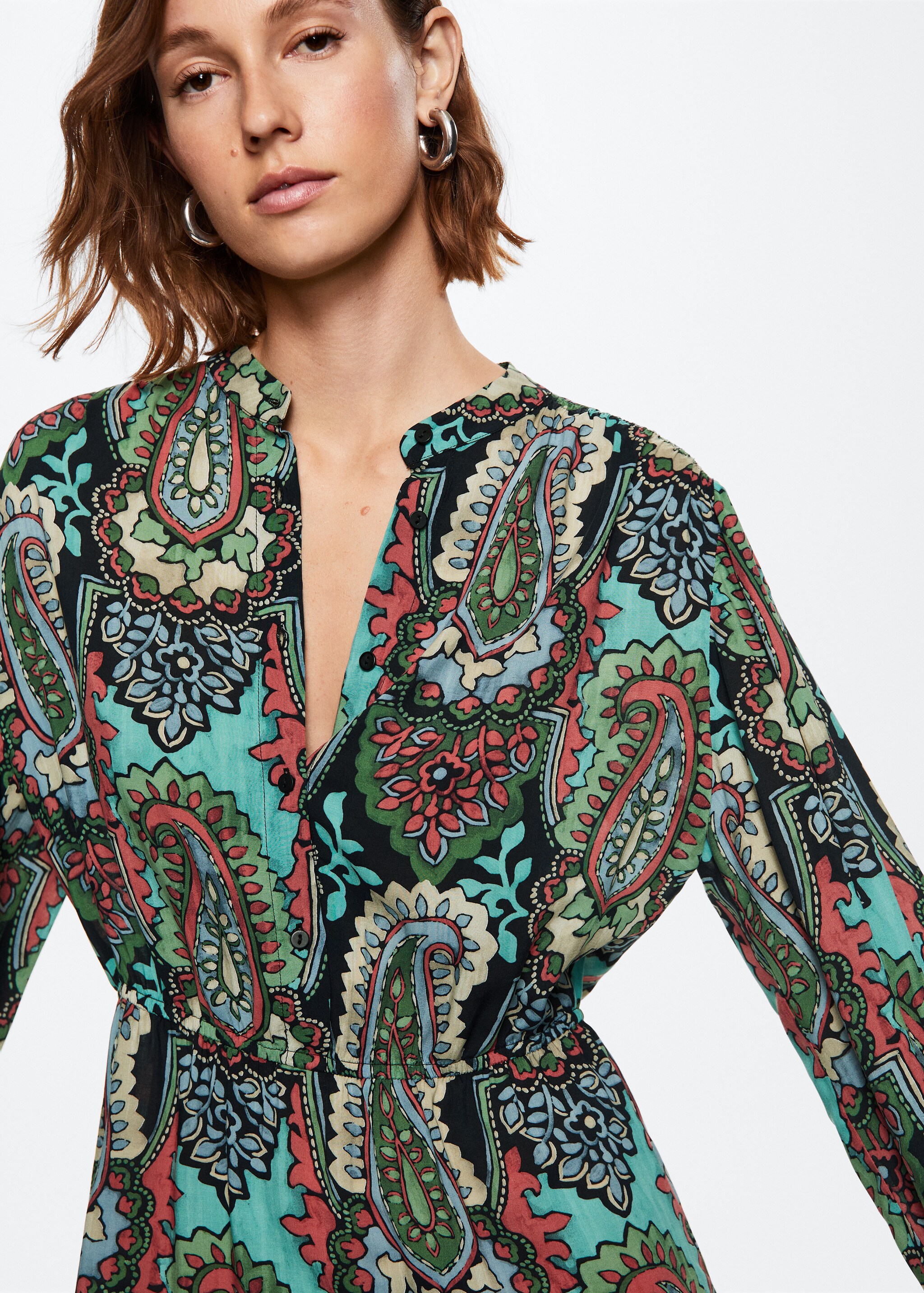 Paisley print dress - Details of the article 1