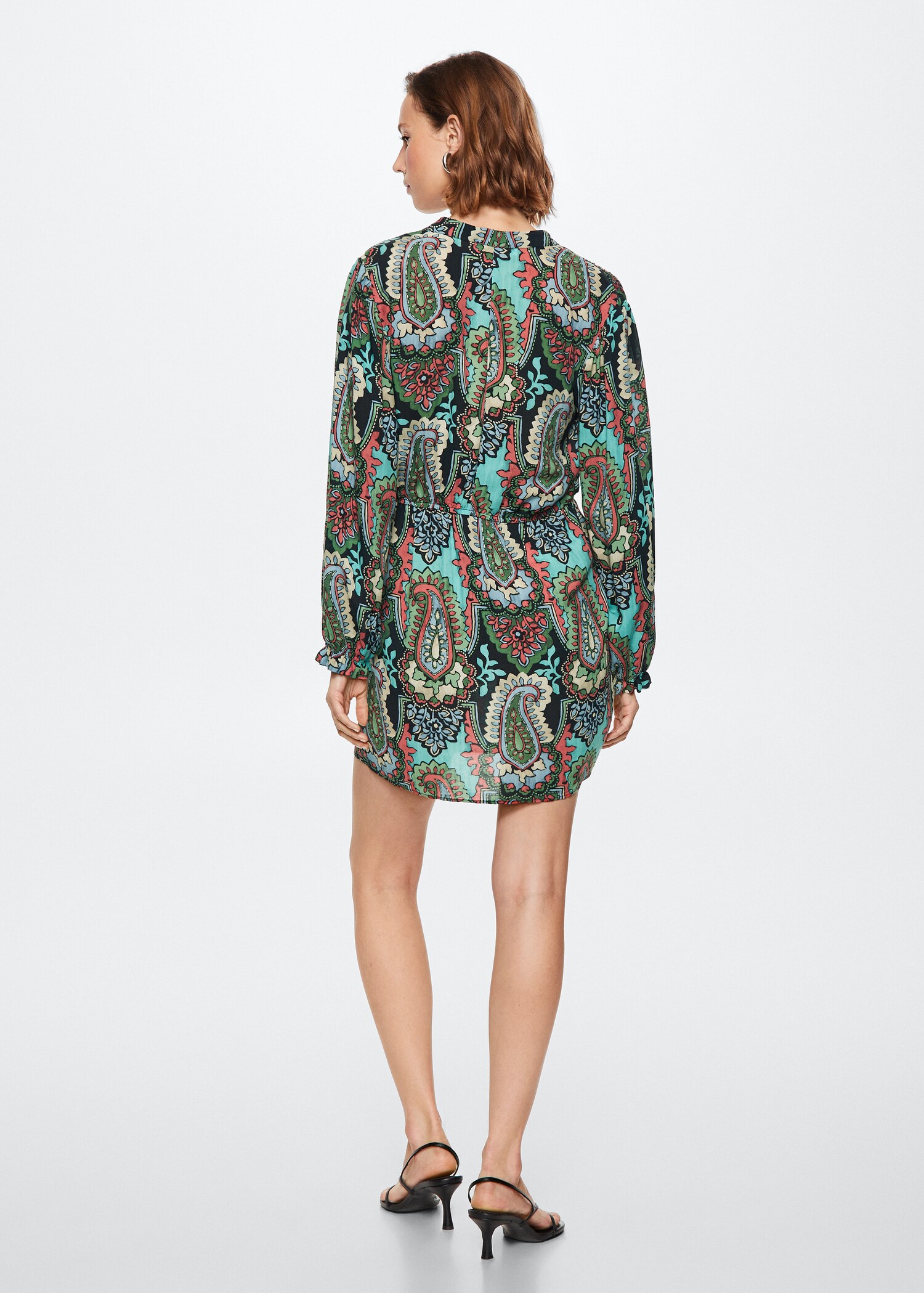 Vestit estampat caixmir - Revers de l'article