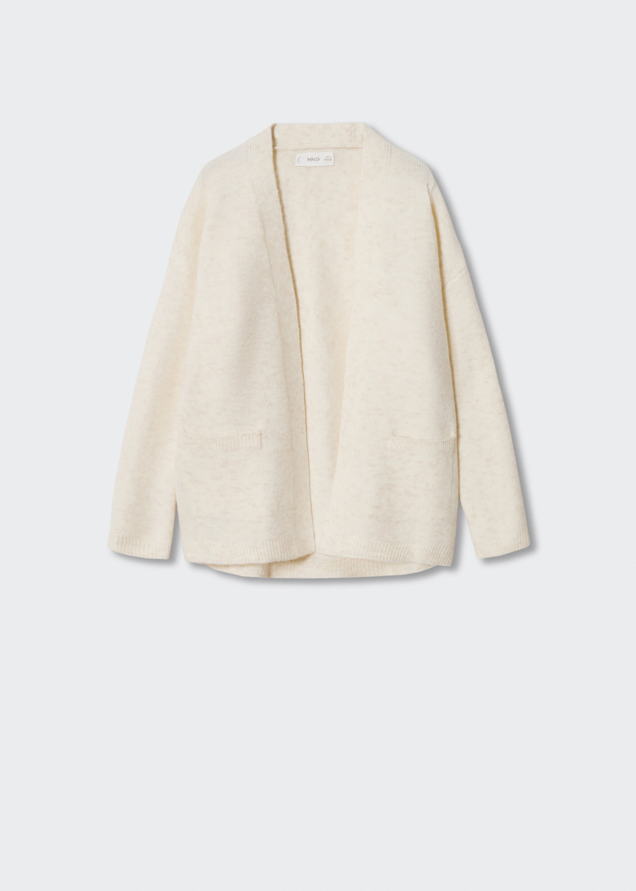 Open knit cardigan - Article without model, Ecru. Ref: 37037877-00.