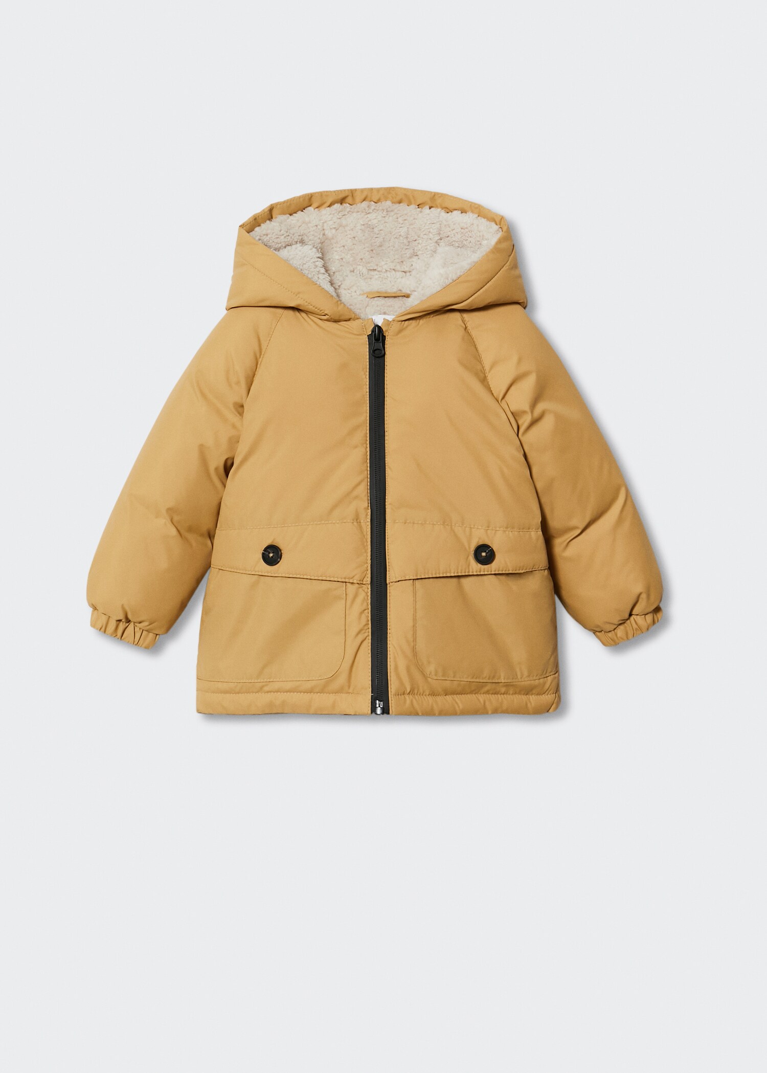 Prošívaný anorak s podšívkou z beránka - Zboží bez modelu