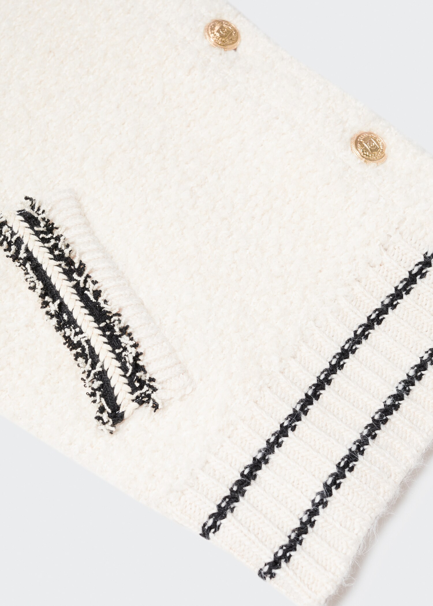 Knitted cardigan with jewel button  - Details of the article 8