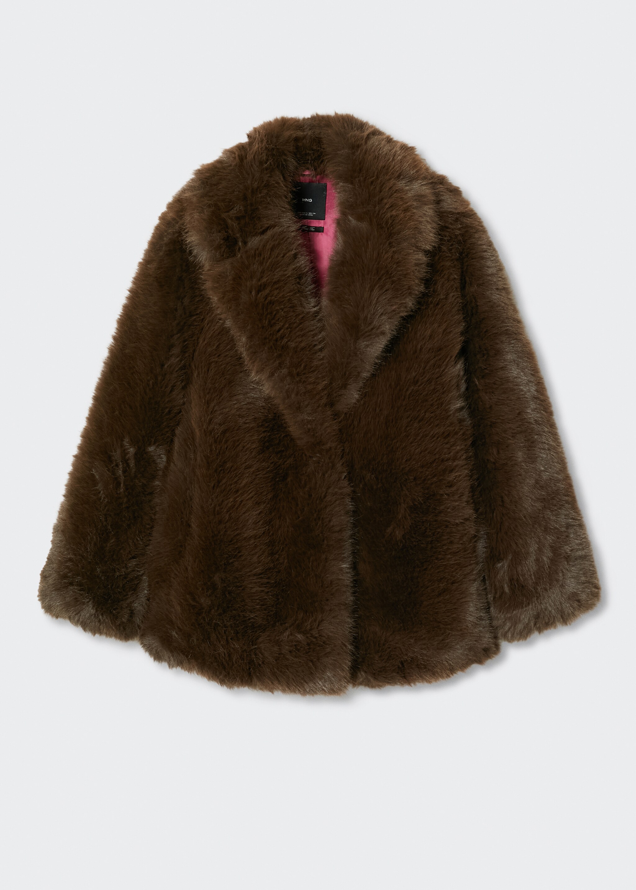 Oversize faux-fur coat - Article without model