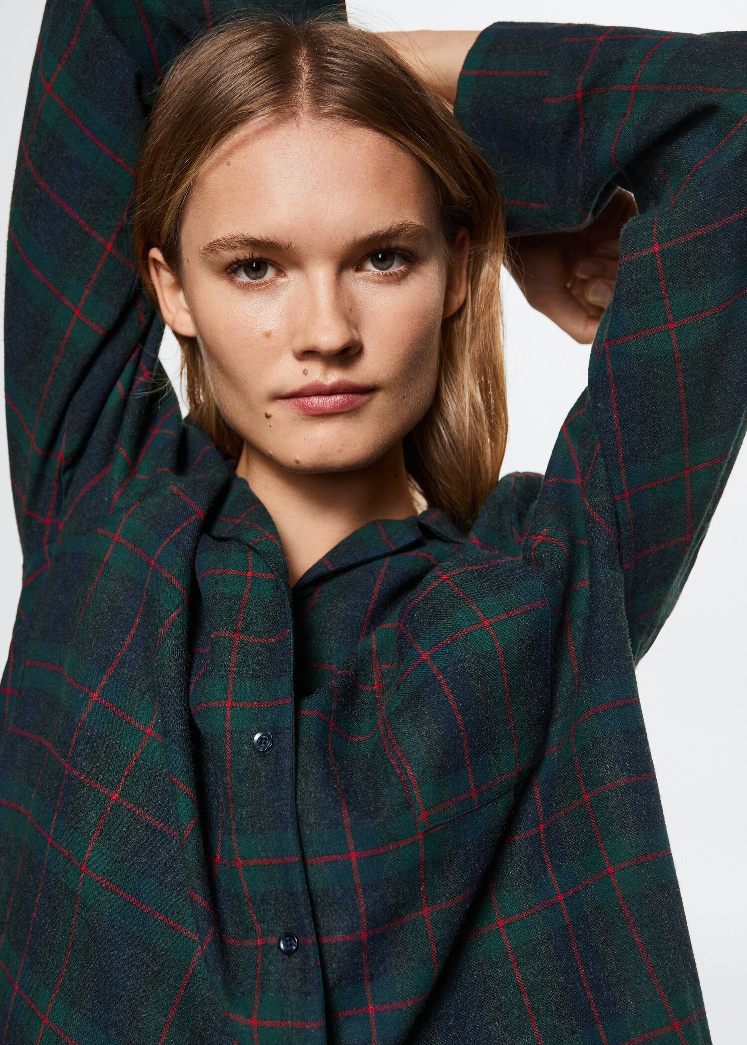 Camisa pijama franel·la quadres - Detall de l'article 1
