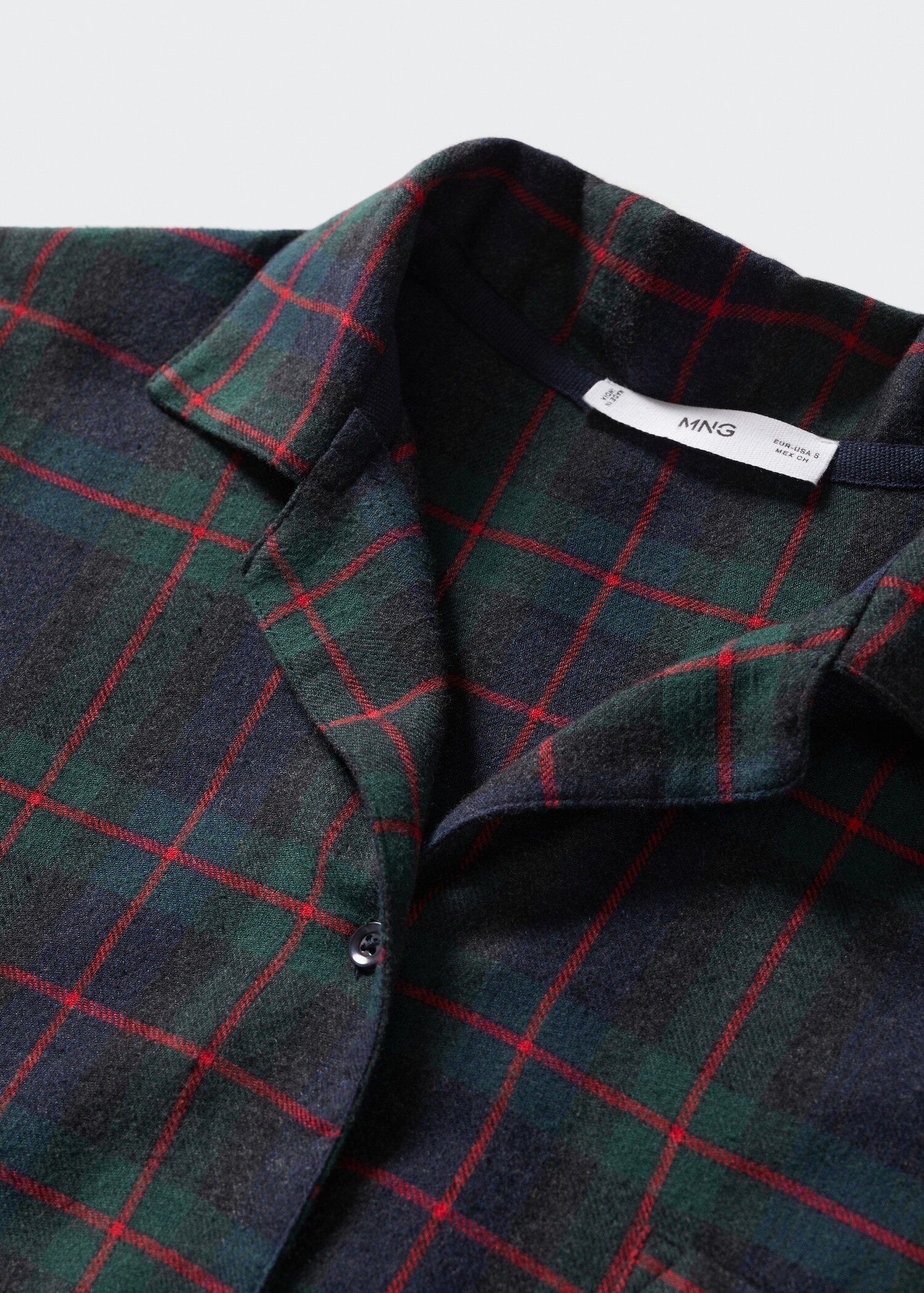 Camisa pijama franel·la quadres - Detall de l'article 8