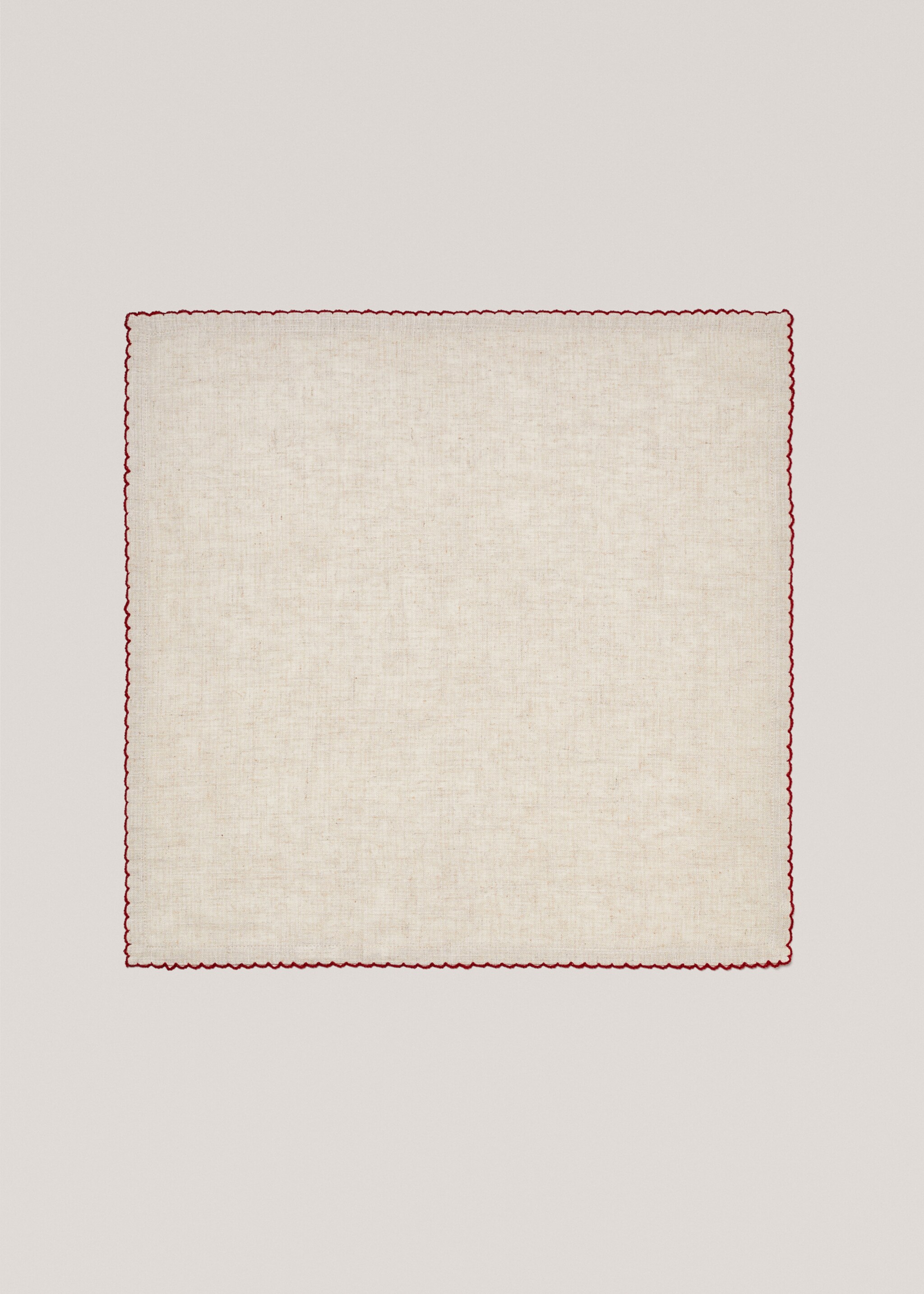 2er-Pack Servietten mit bestickter Borte 45 x 45 cm - Artikel ohne Model