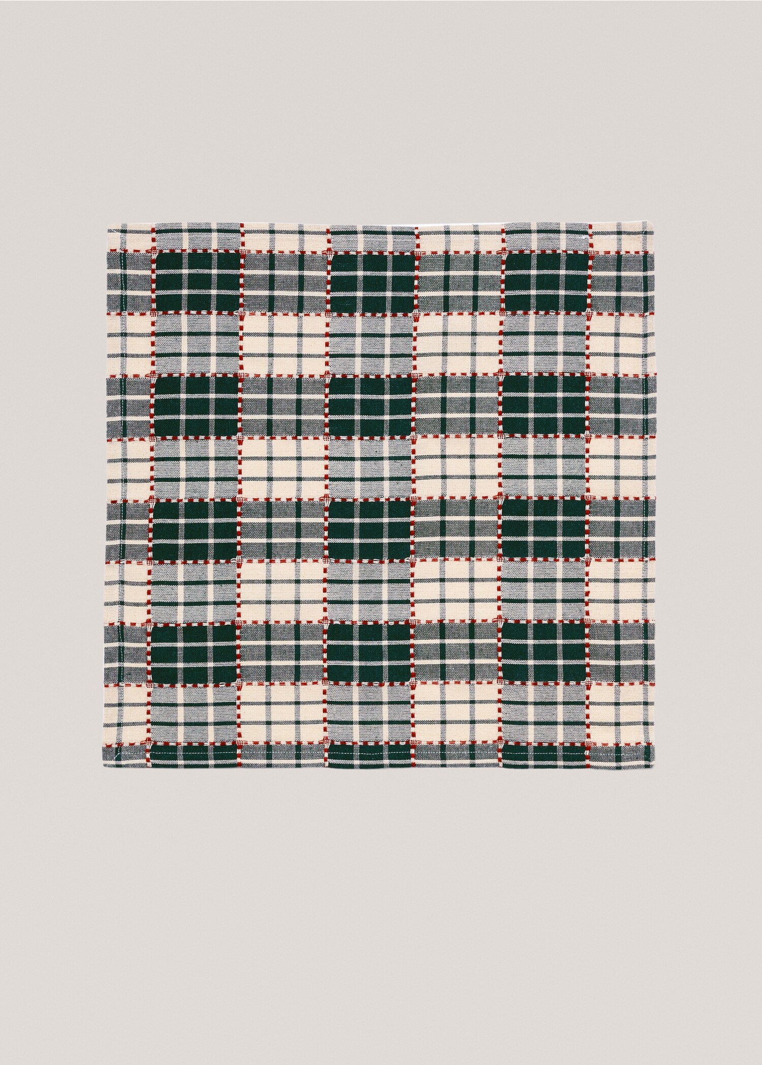 Pack de dos servilletas cuadros algodón 45x45cm - Artículo sin modelo