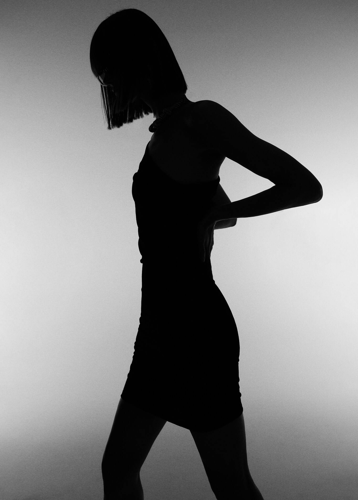 Asymmetric draped gown - Details of the article 7